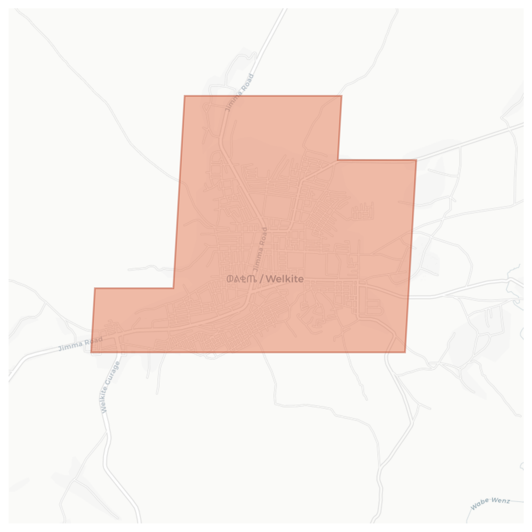 Welkite geographic map