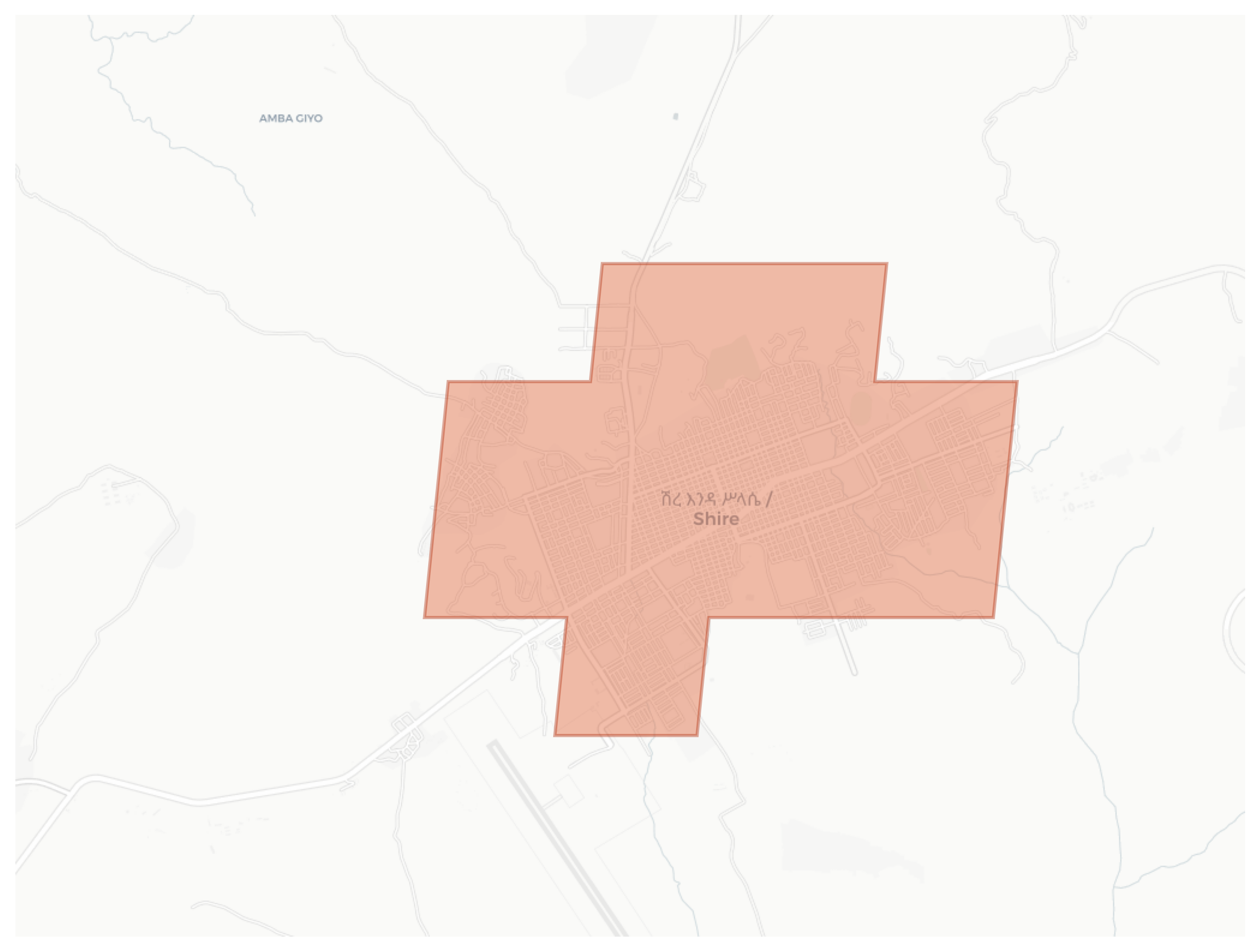 Shire geographic map