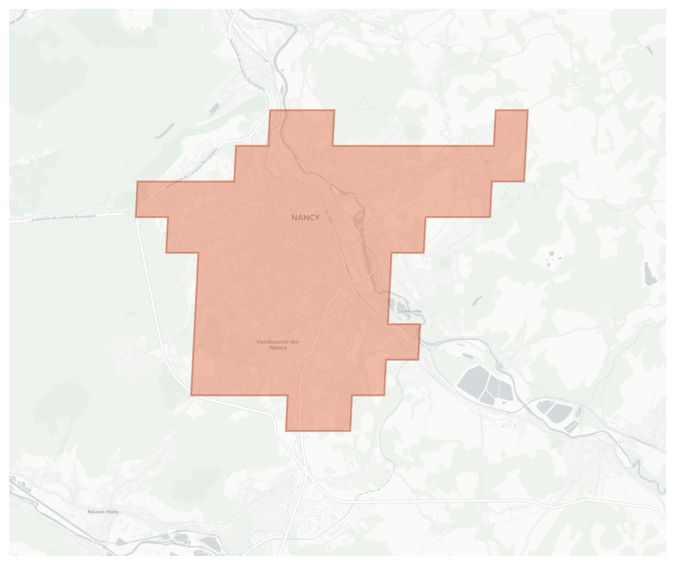 Nancy geographic map