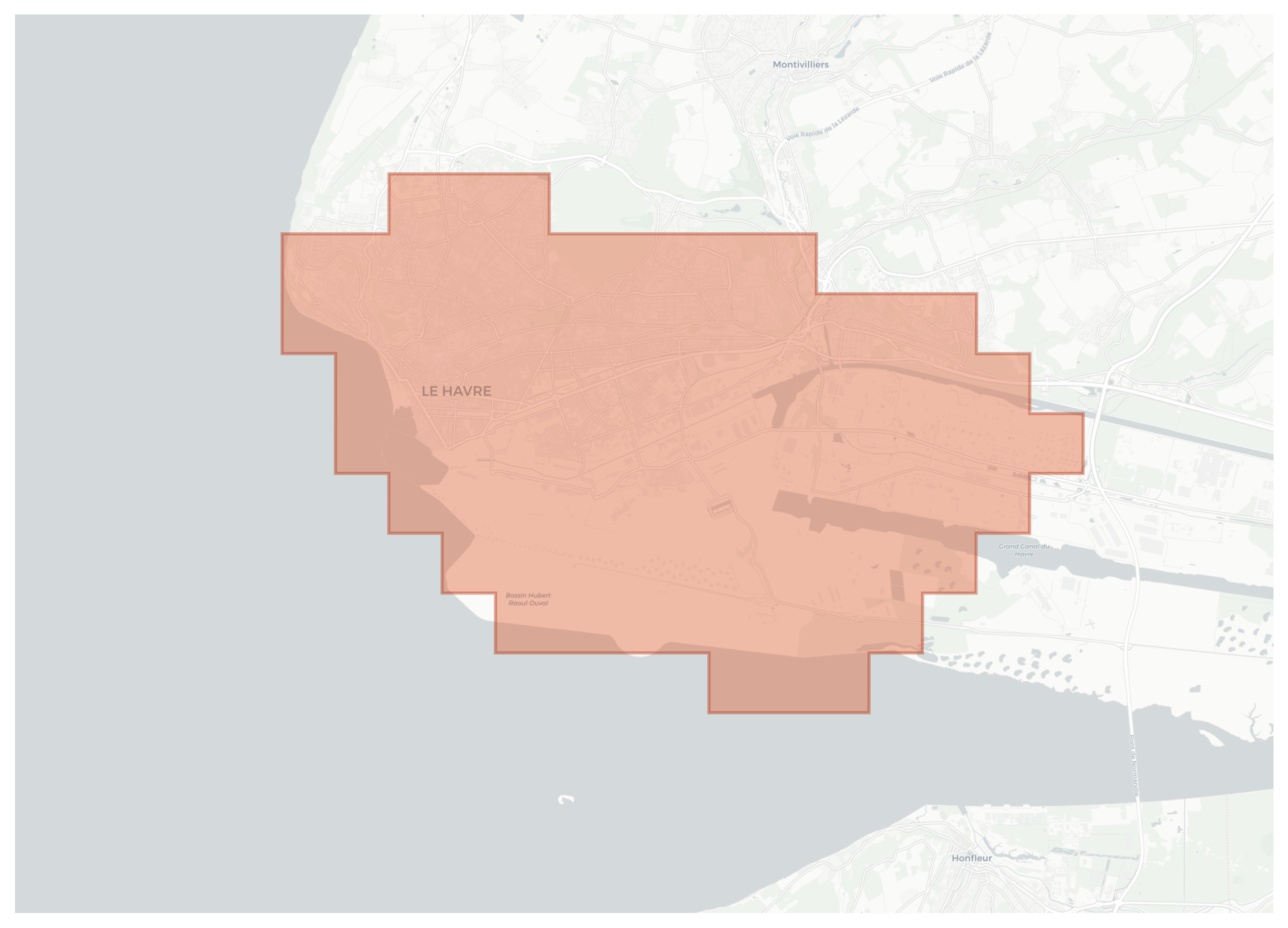 Le Havre geographic map
