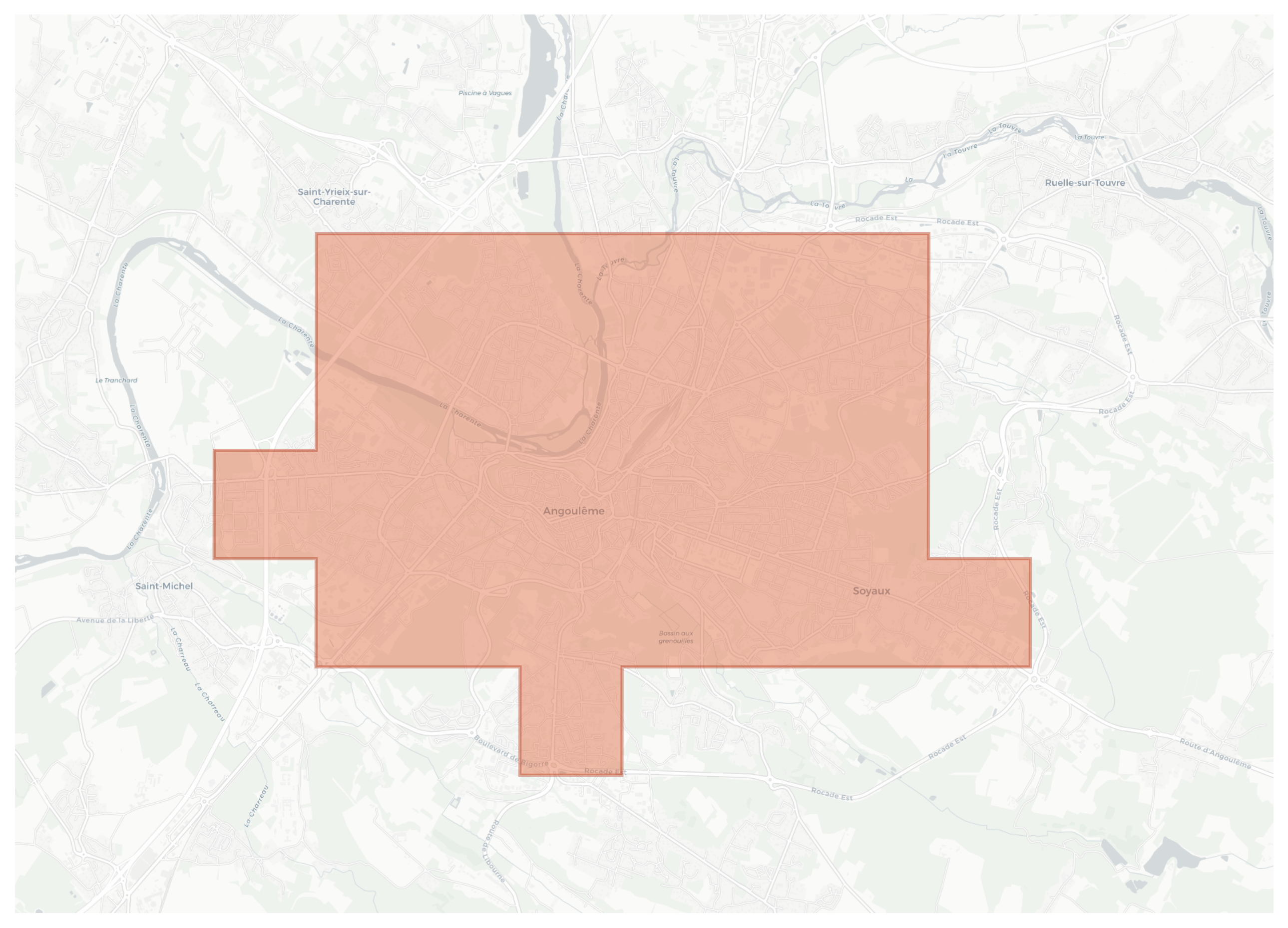 Angoulême geographic map