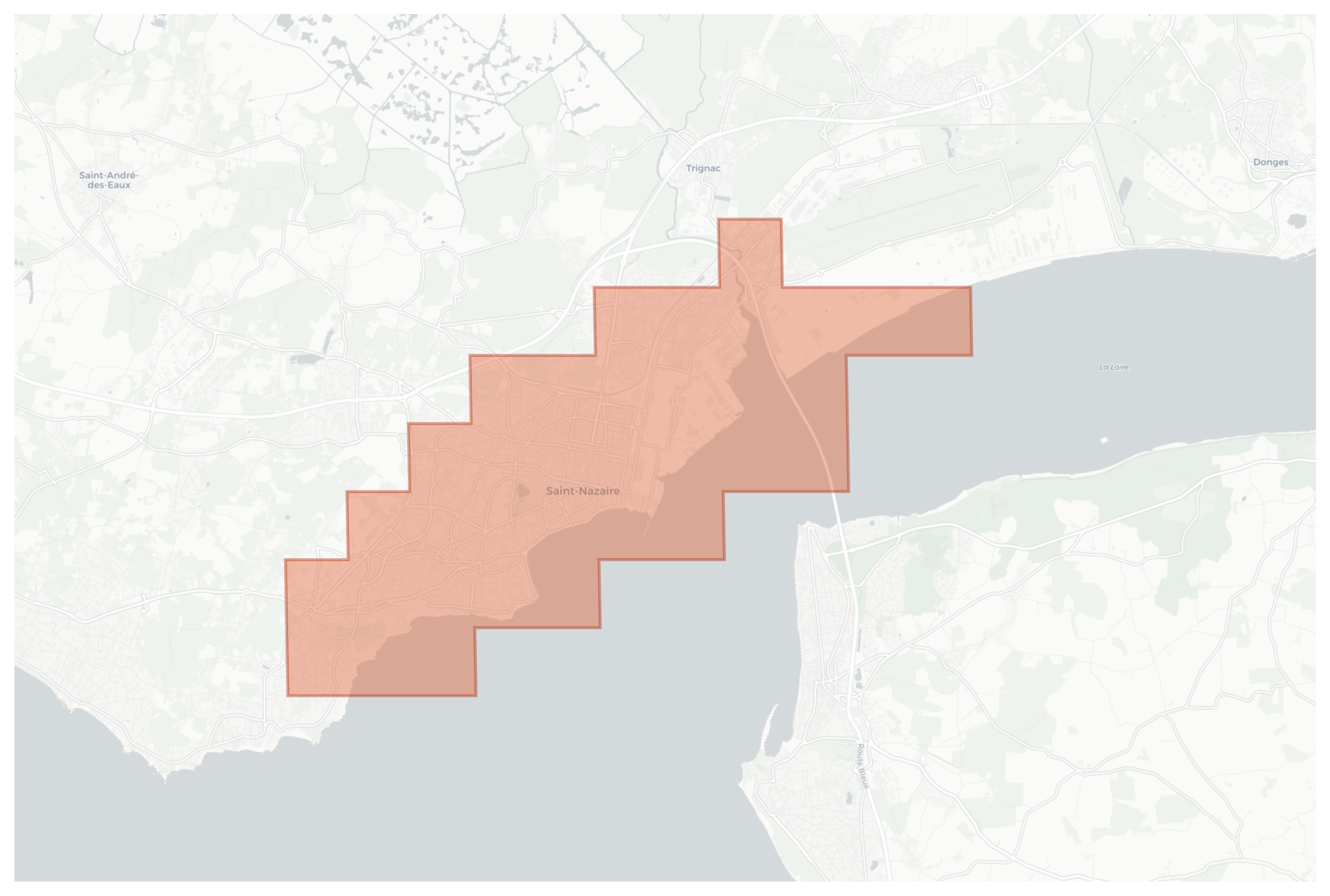 Saint-Nazaire geographic map