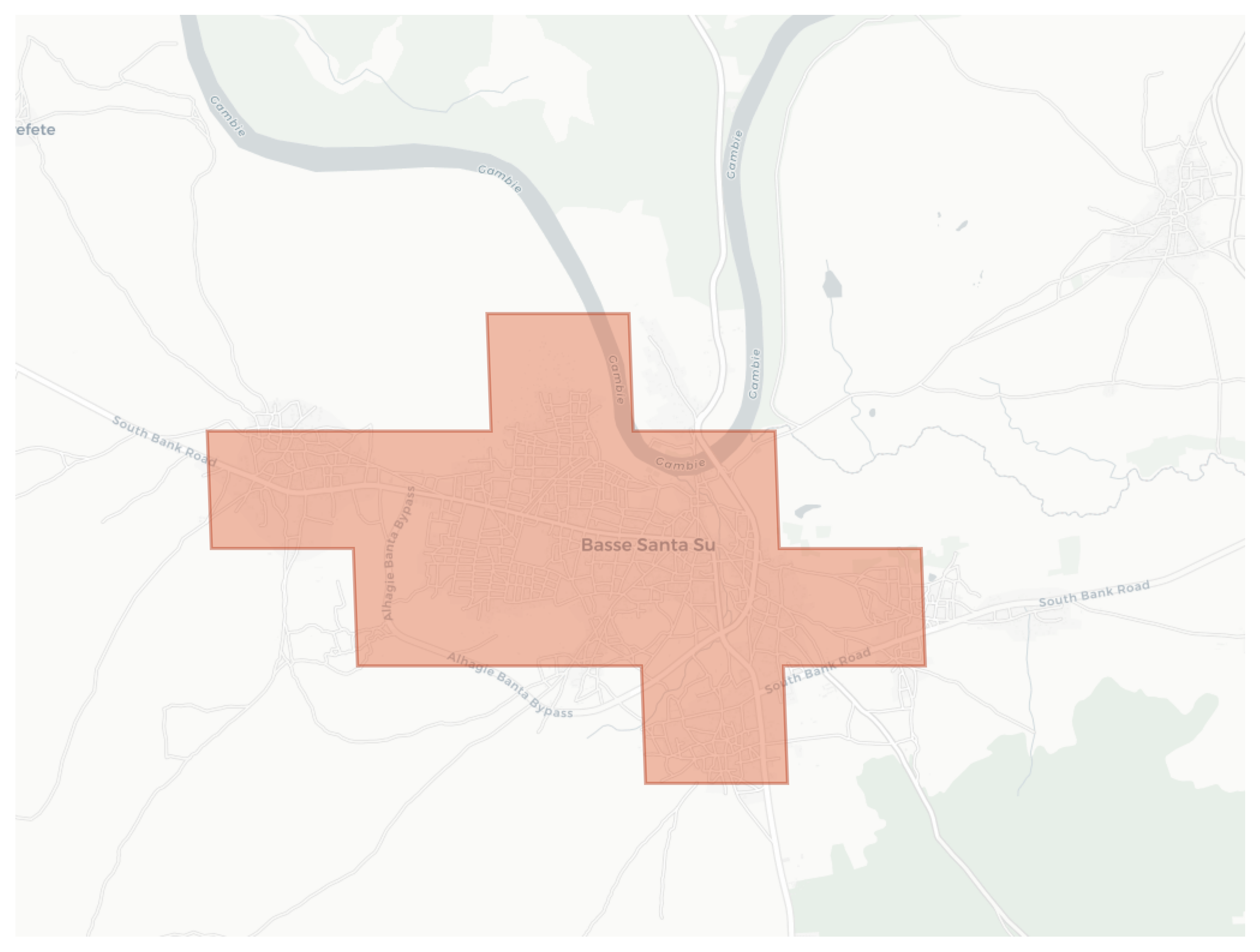 Basse Santa Su geographic map