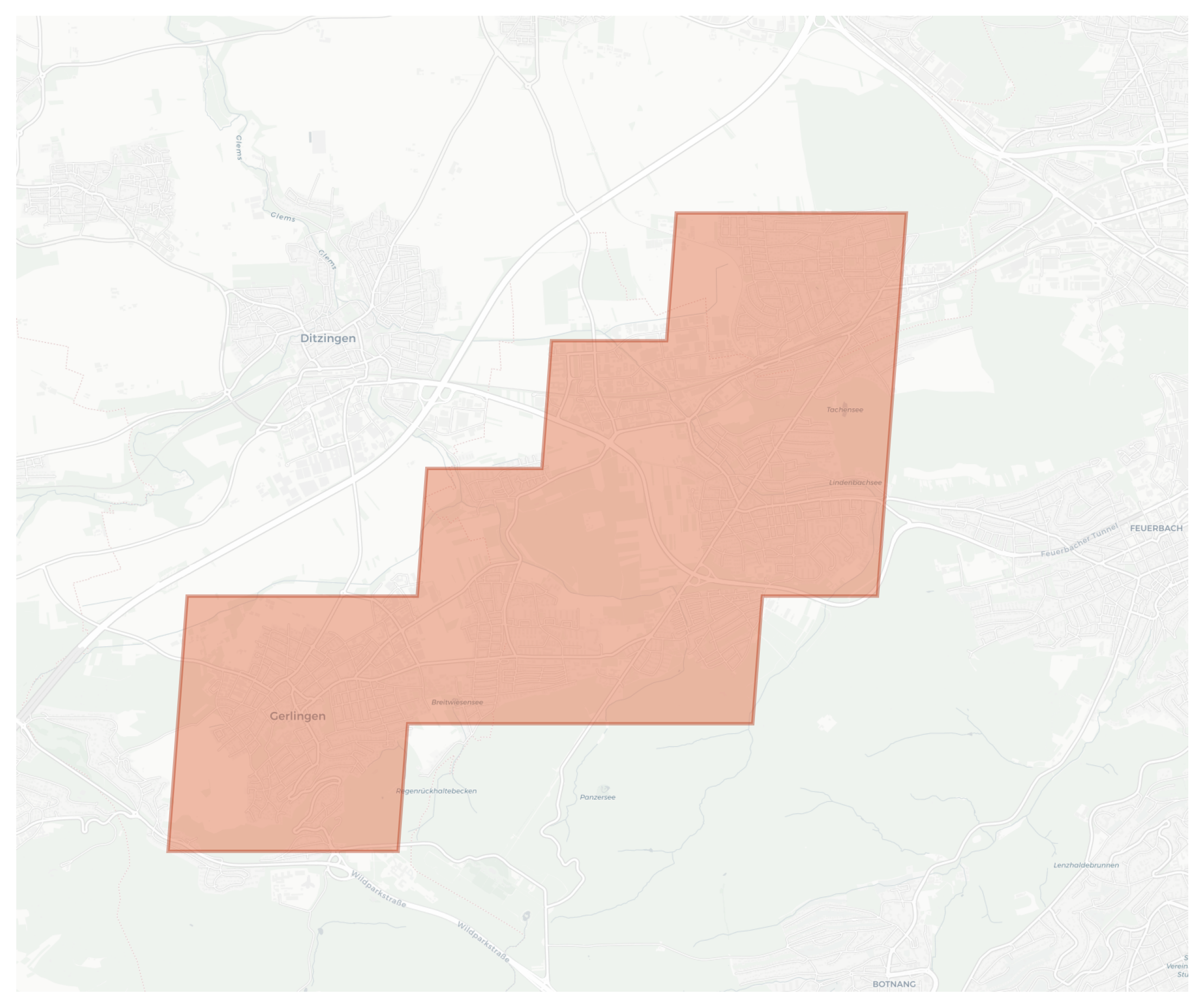 Gerlingen geographic map