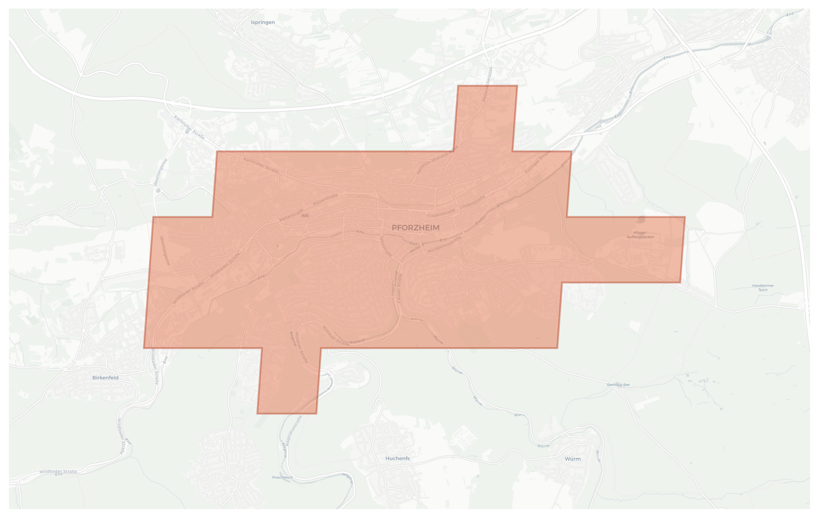 Pforzheim geographic map