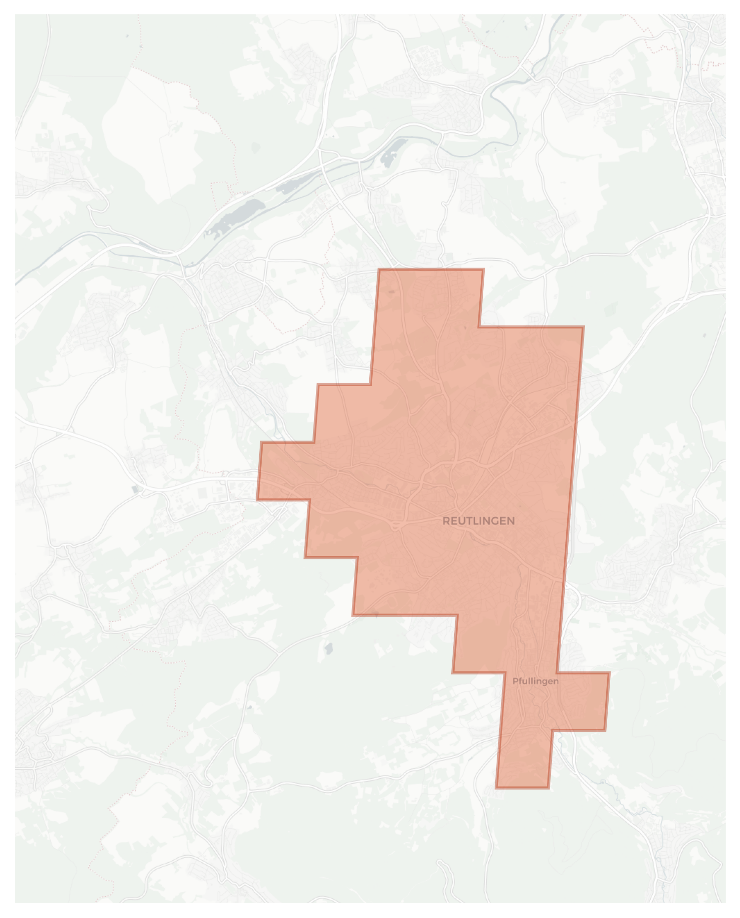 Reutlingen geographic map
