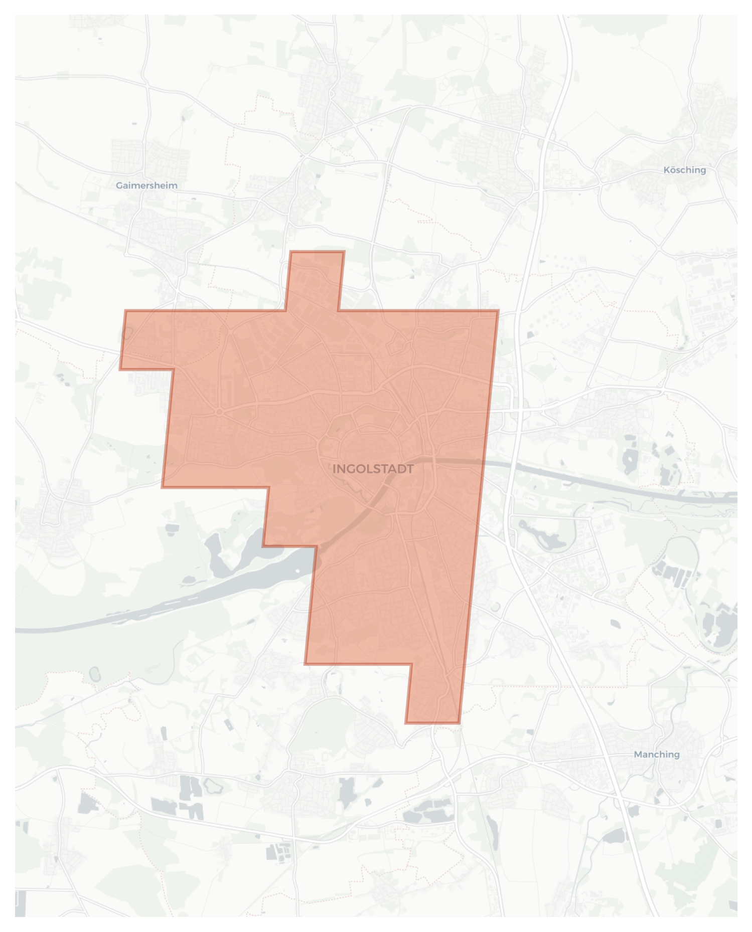 Ingolstadt geographic map