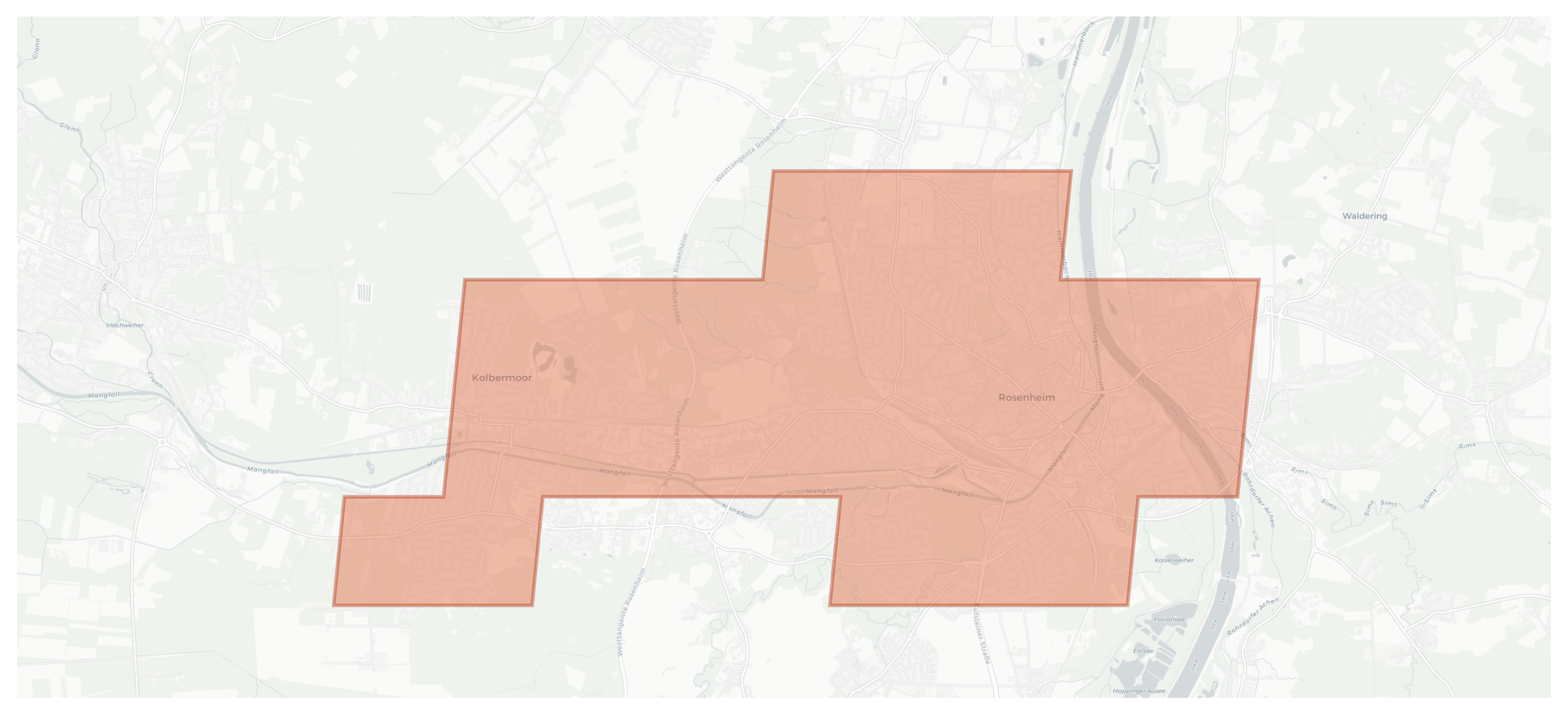 Rosenheim geographic map