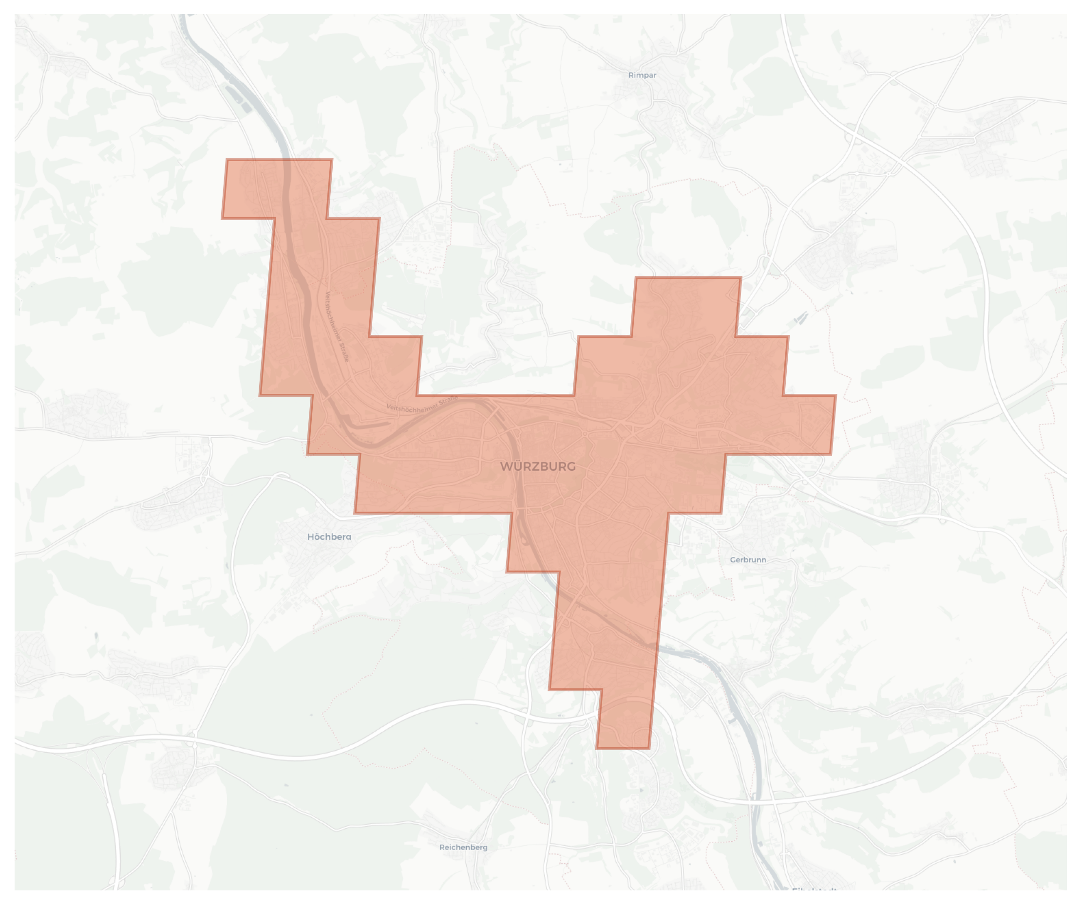 Würzburg geographic map