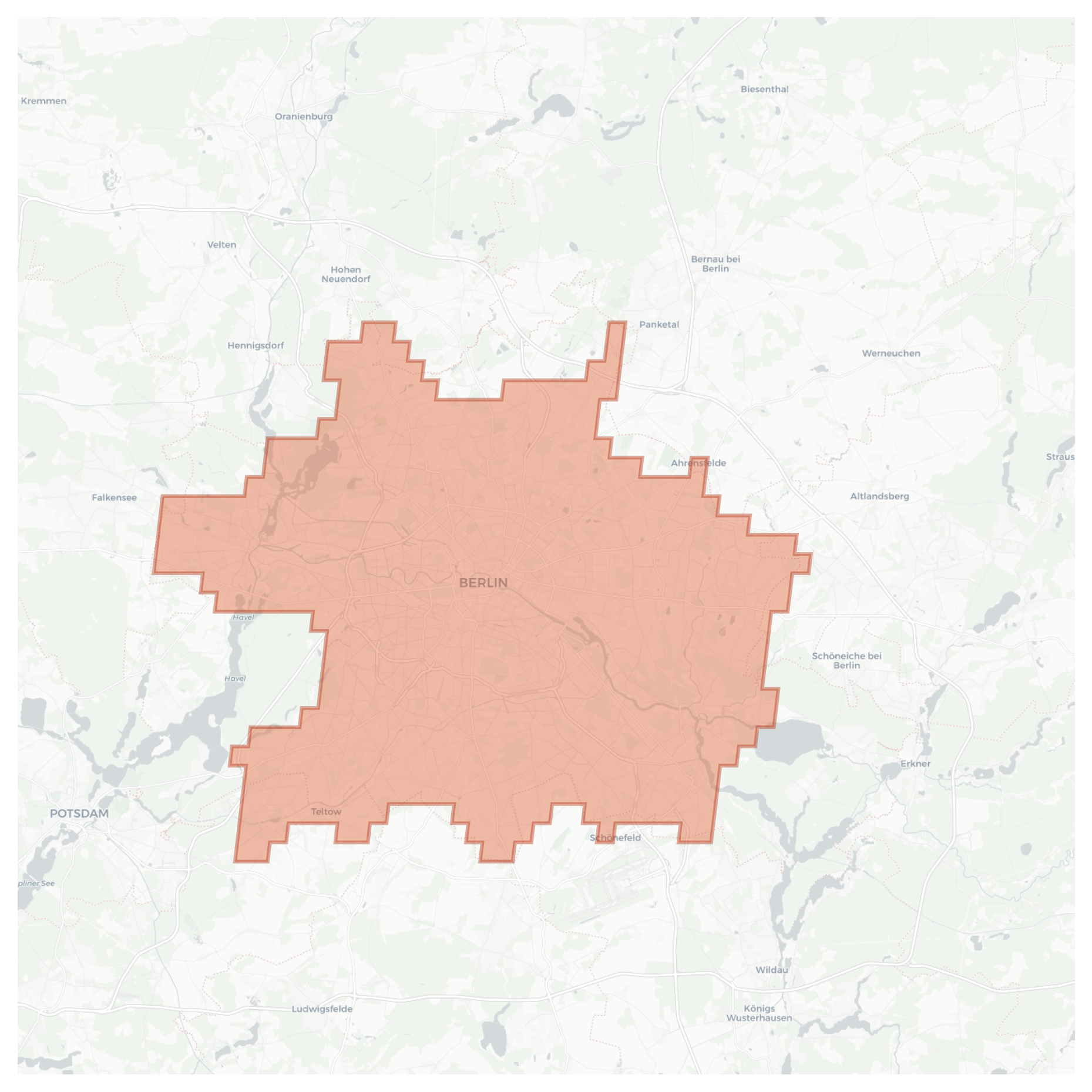 Berlin geographic map