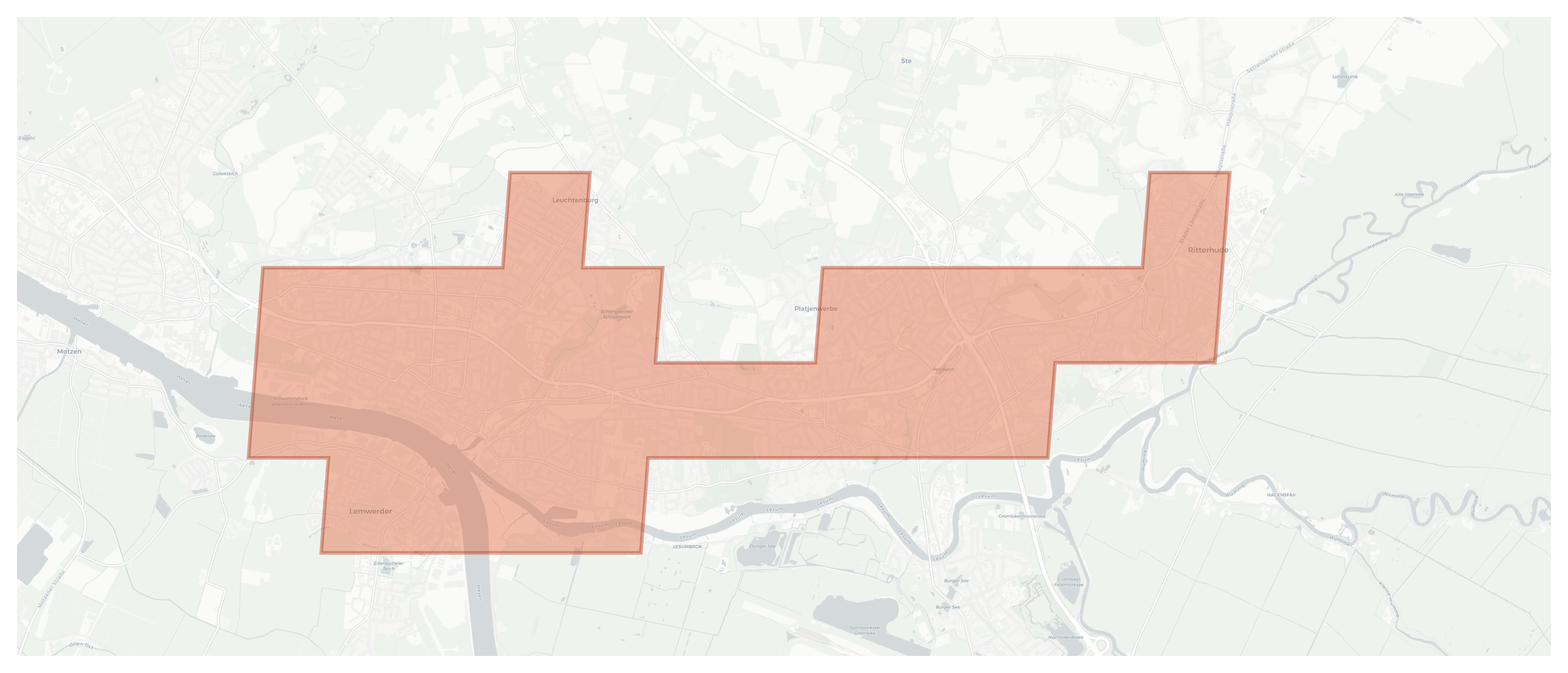 Ritterhude geographic map