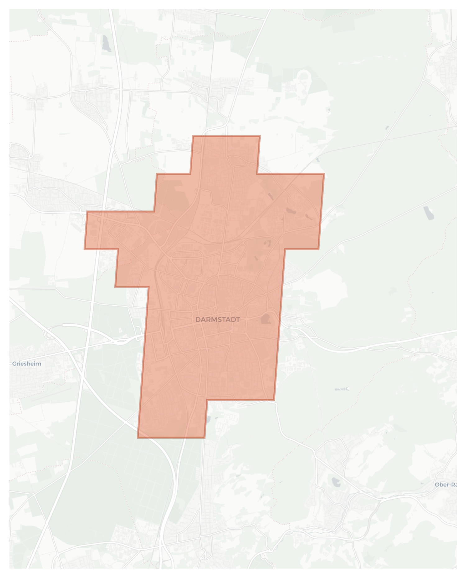 Darmstadt geographic map
