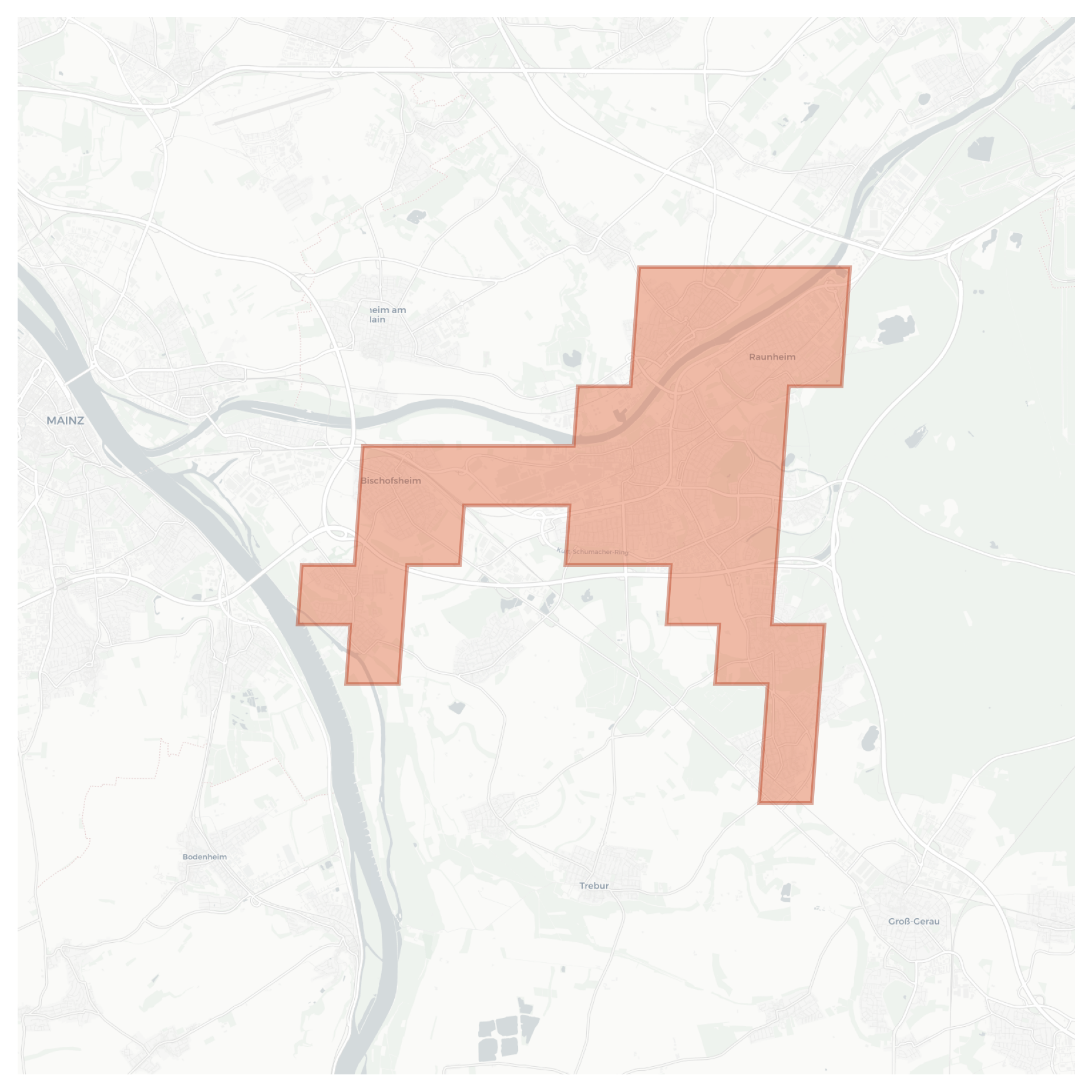 Rüsselsheim am Main geographic map