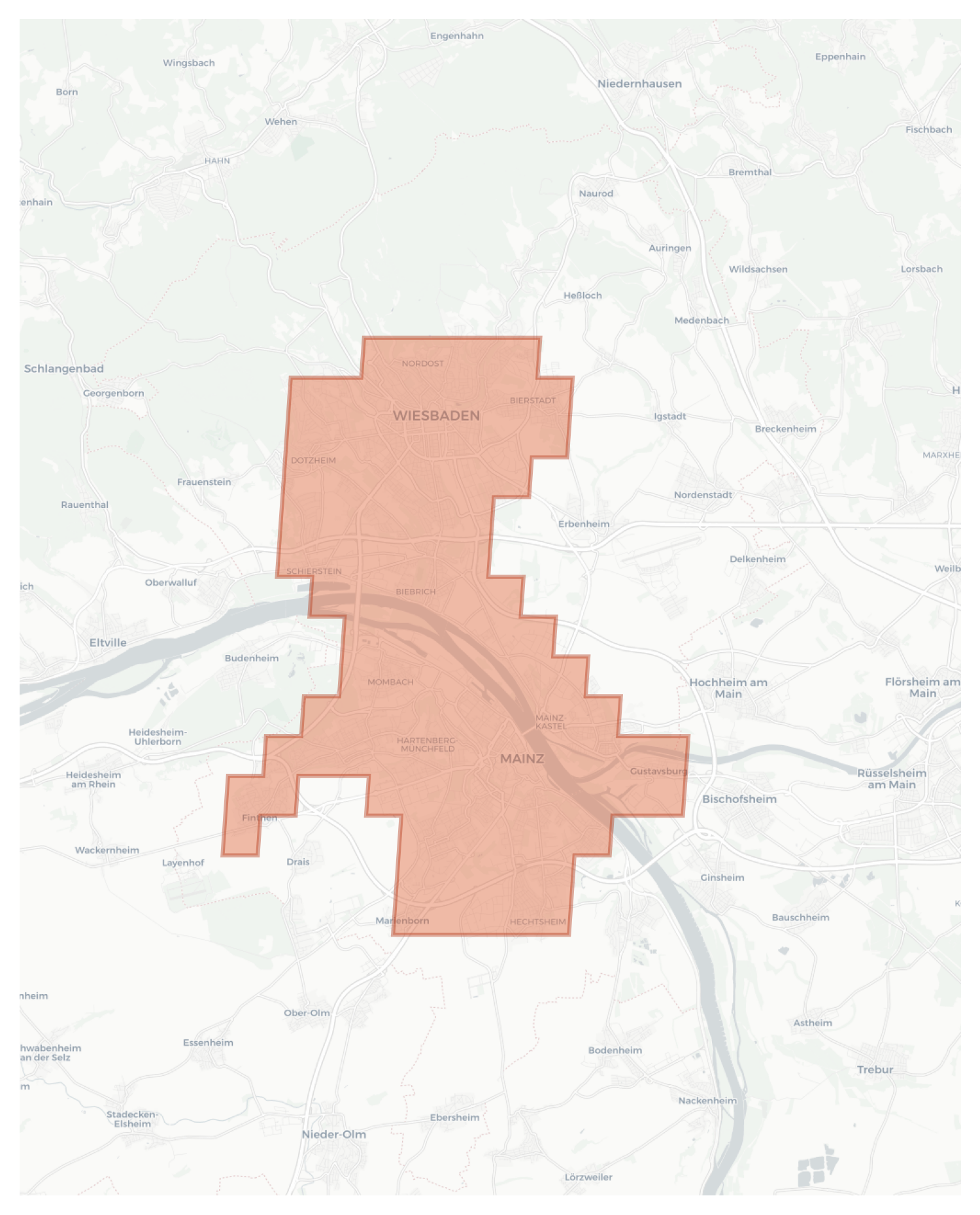 Wiesbaden geographic map