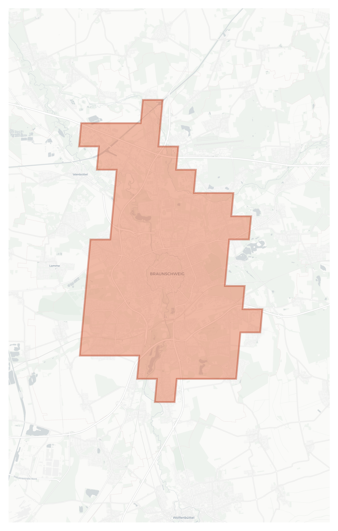 Brunswick geographic map