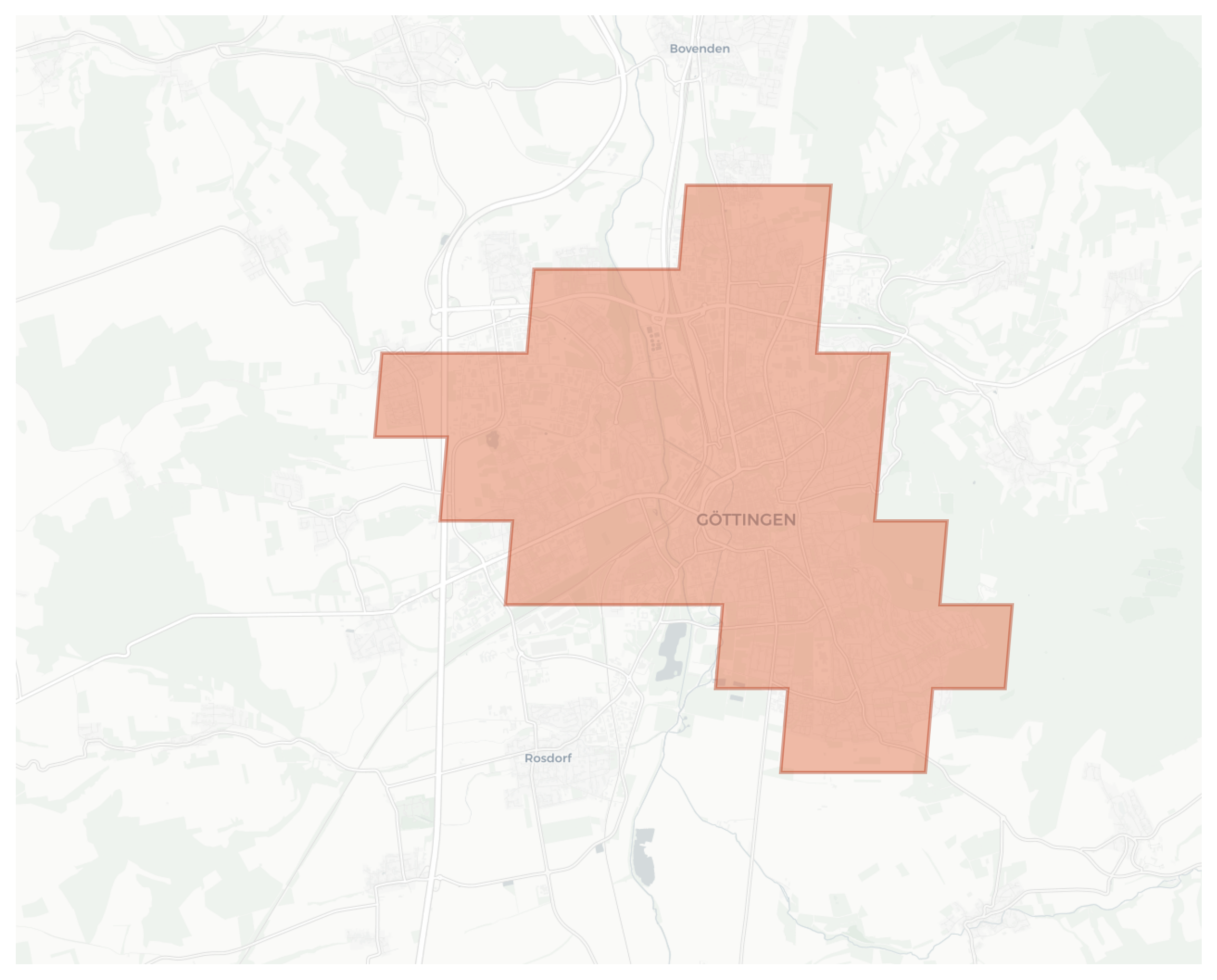 Göttingen geographic map