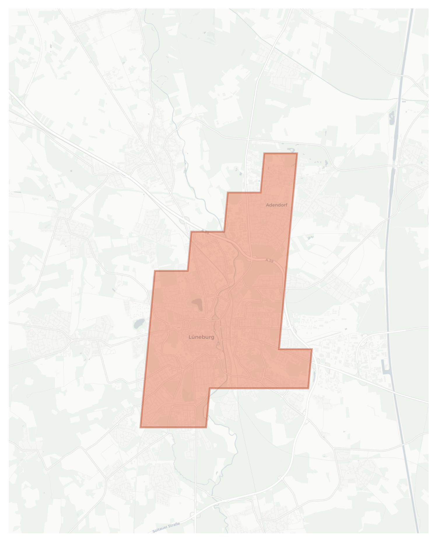 Lüneburg geographic map