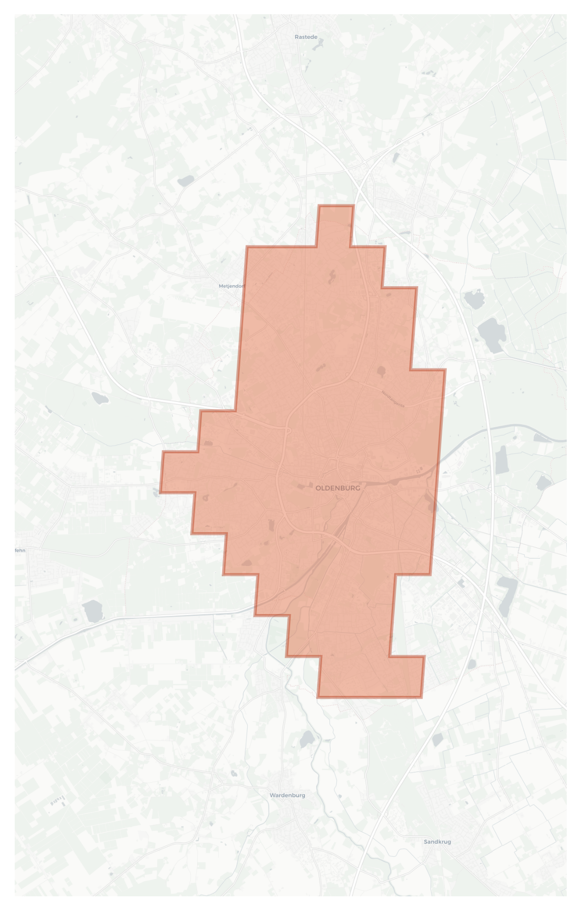 Oldenburg geographic map