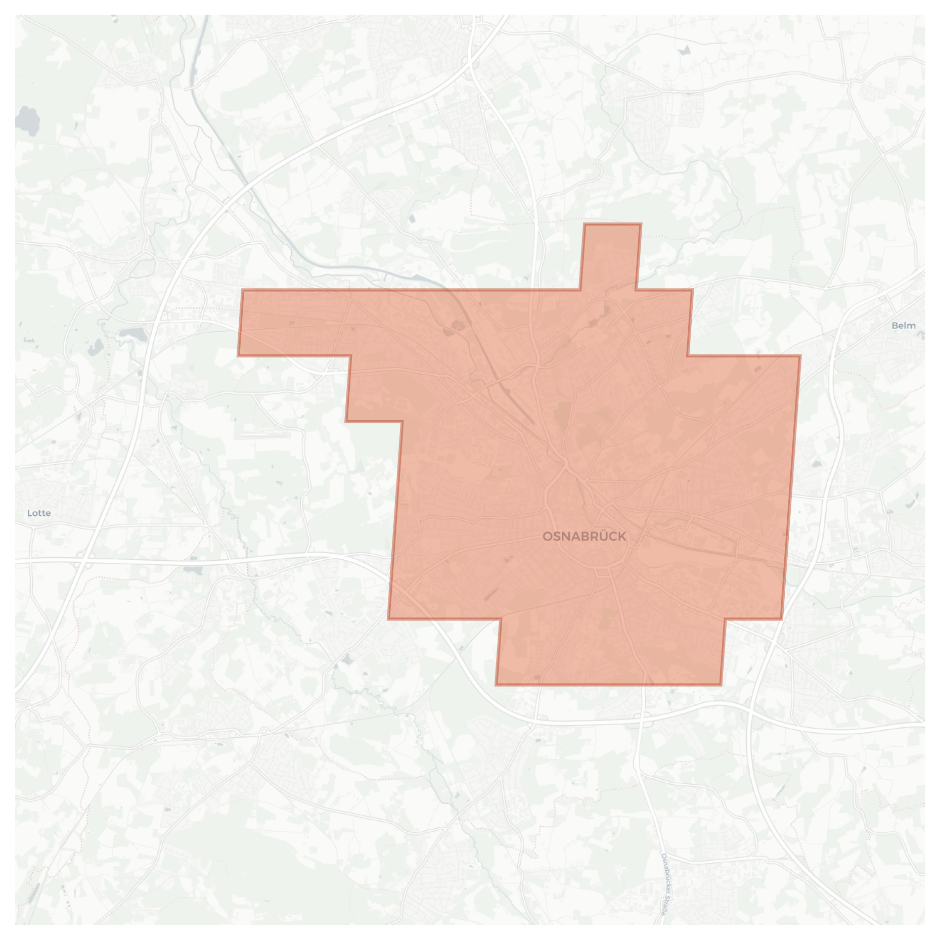 Osnabrück geographic map
