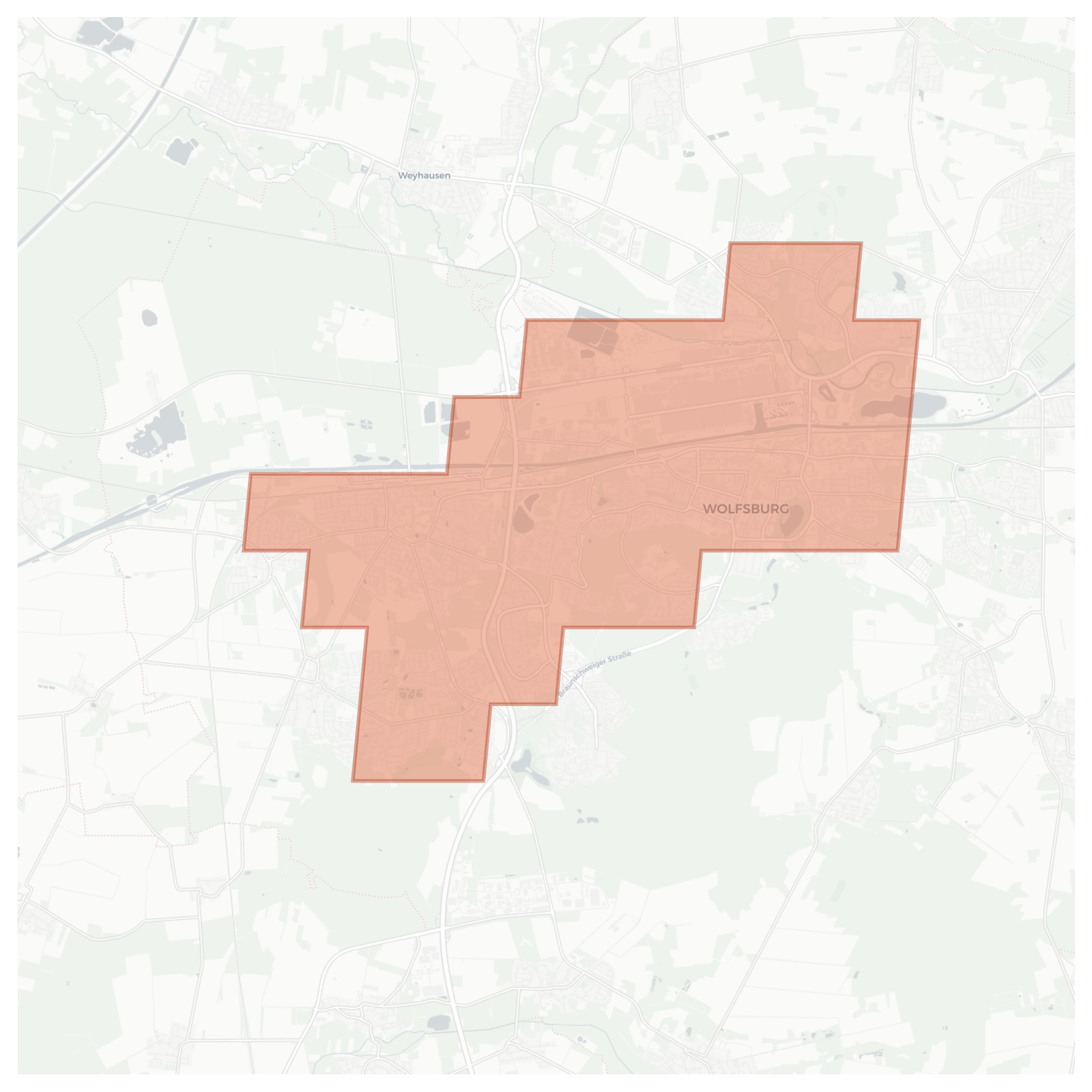Wolfsburg geographic map