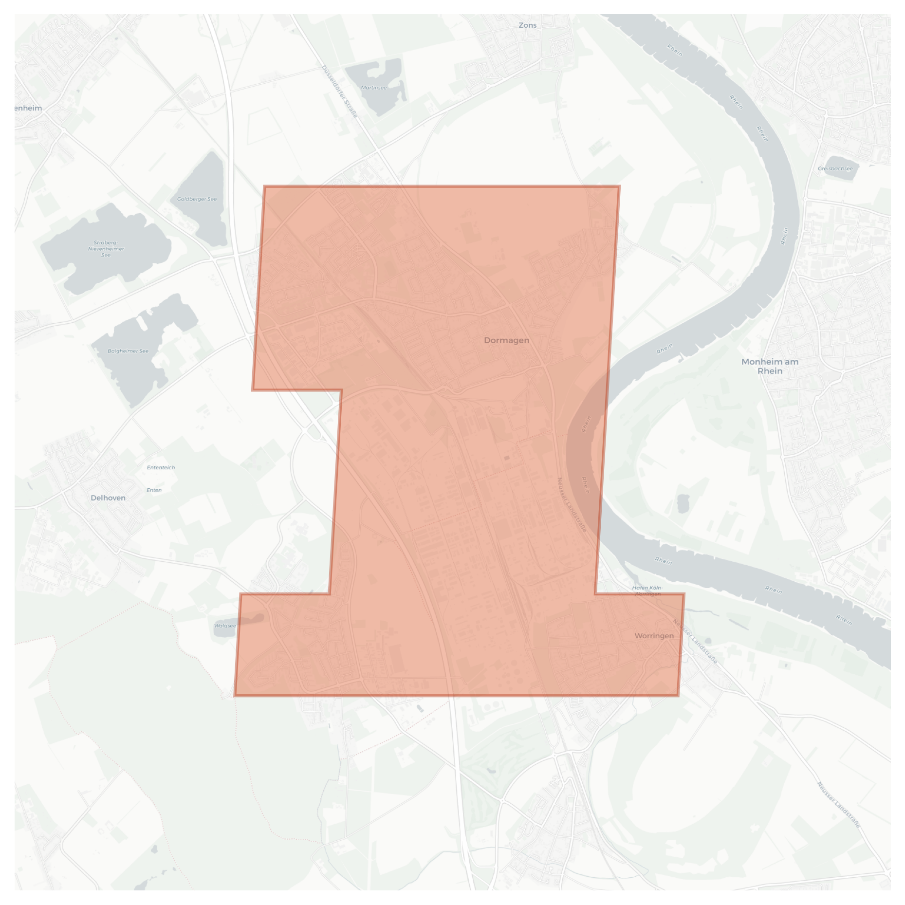 Dormagen geographic map