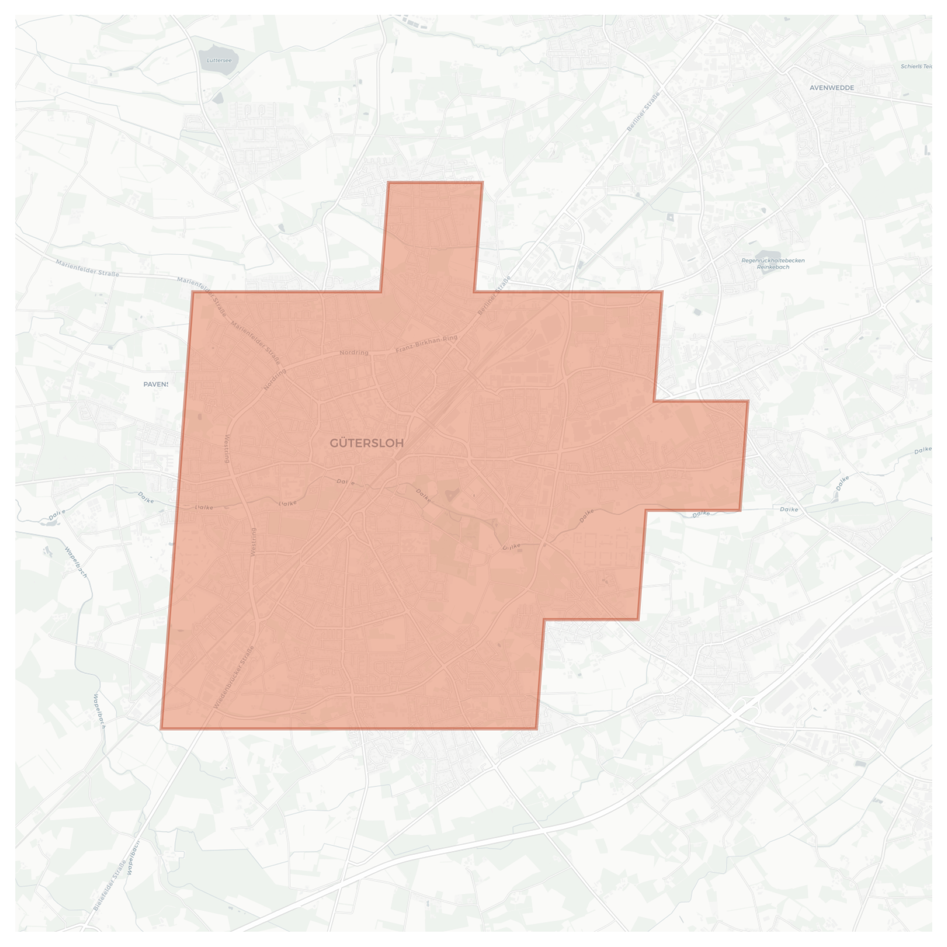 Gütersloh geographic map