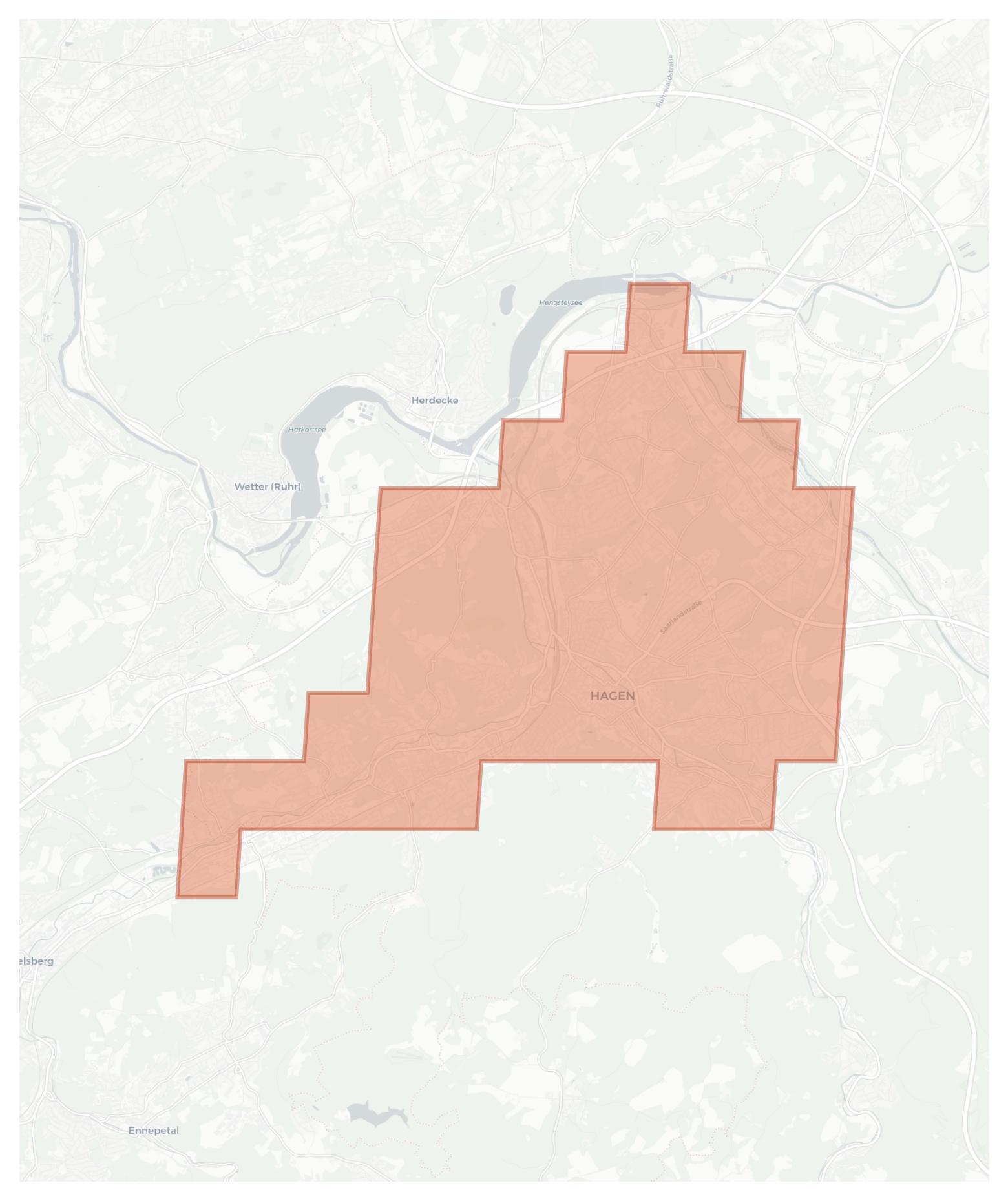 Hagen geographic map