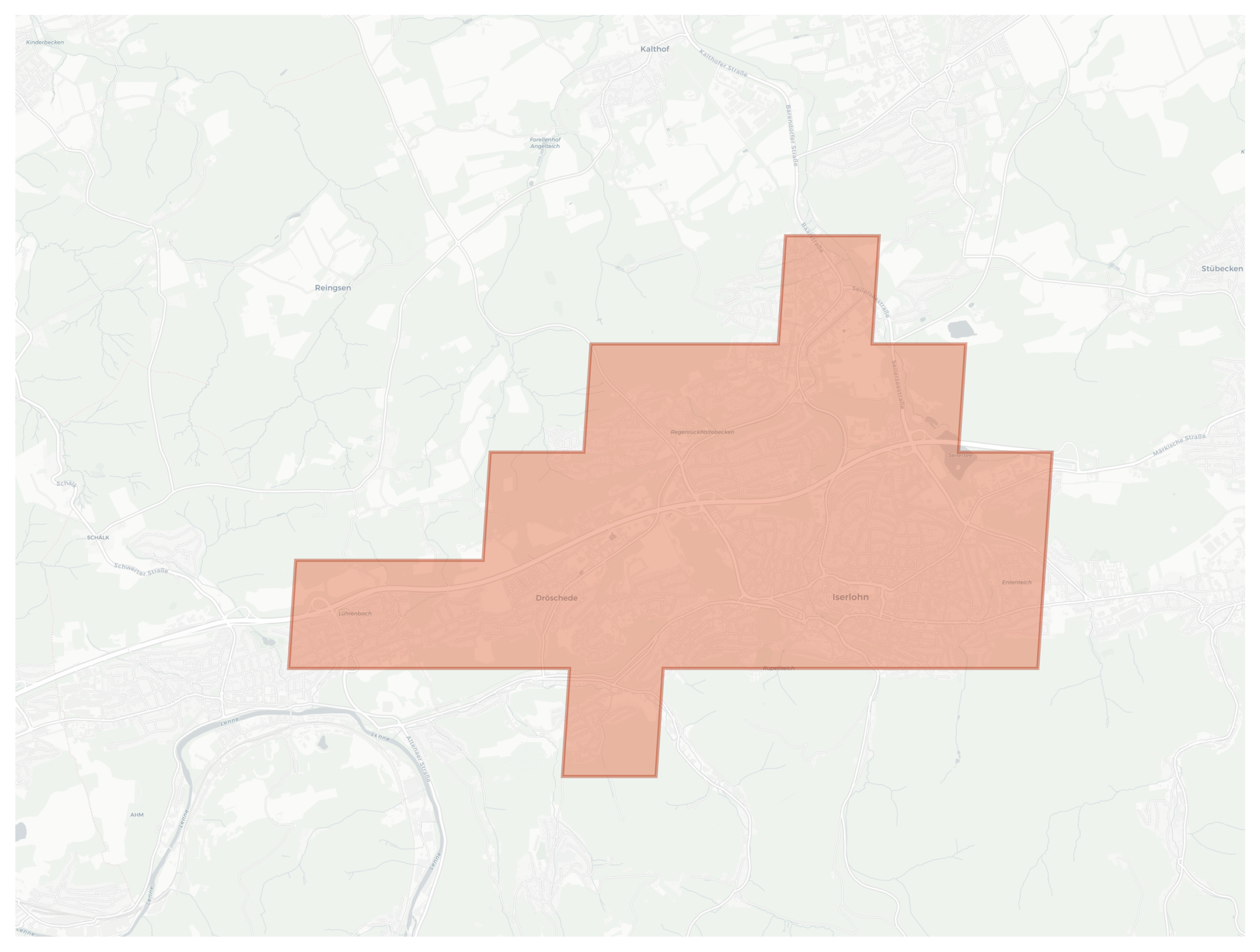 Iserlohn geographic map