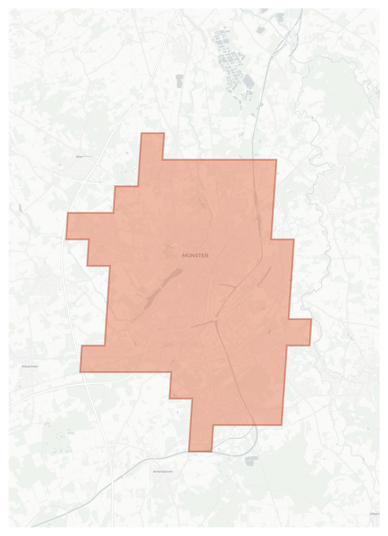Münster geographic map