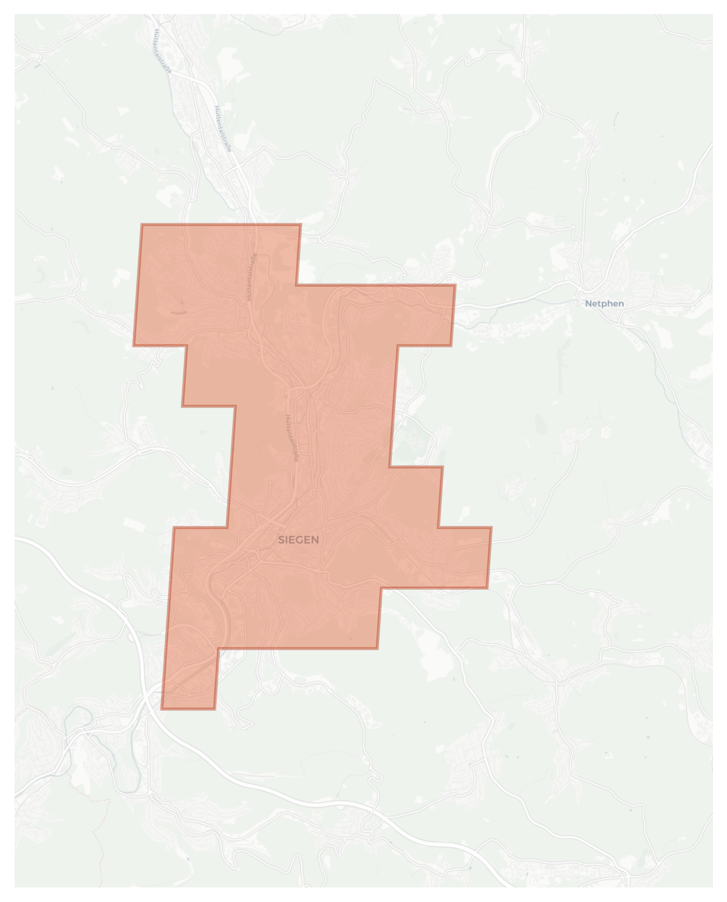 Siegen geographic map