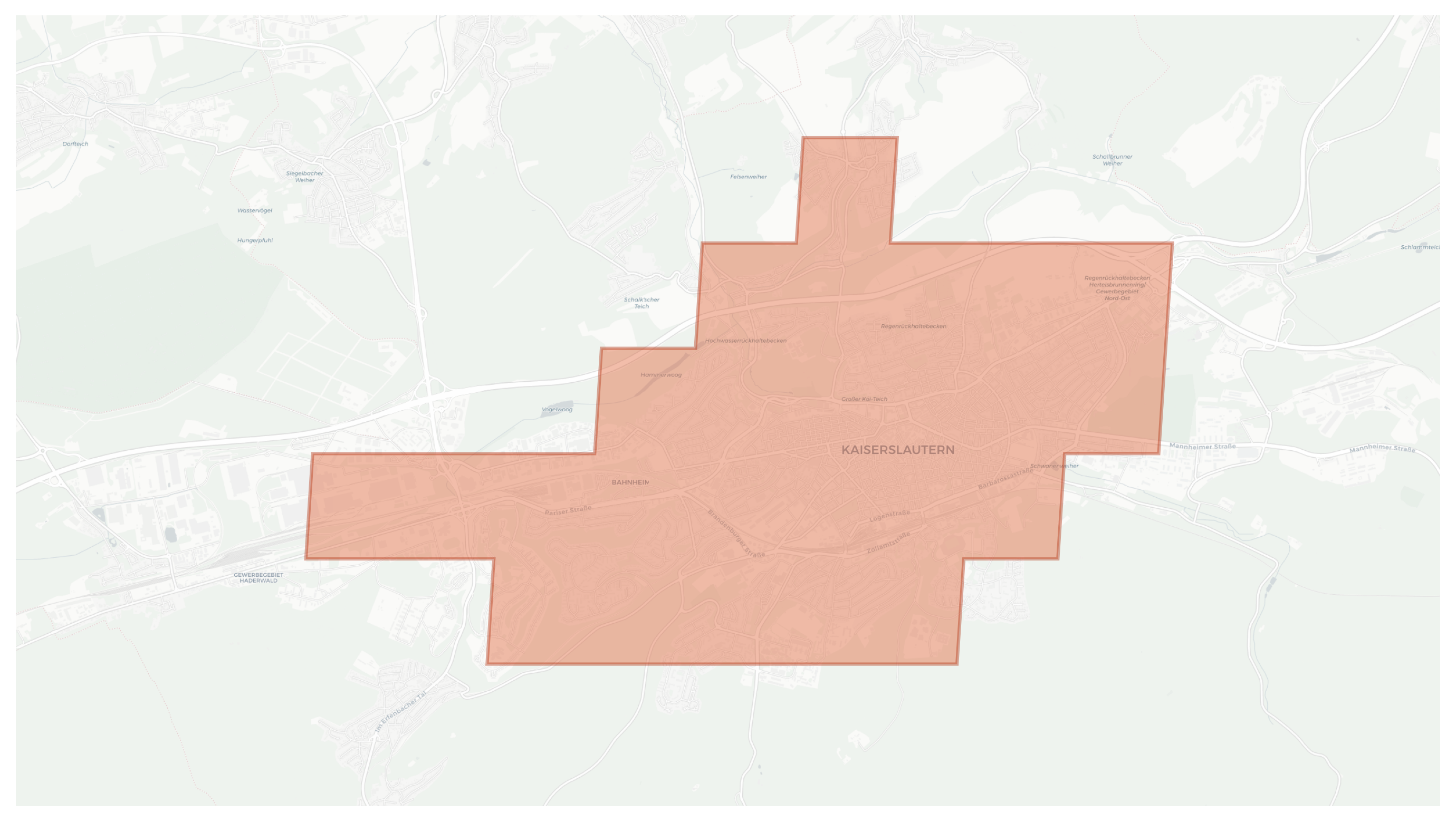 Kaiserslautern geographic map