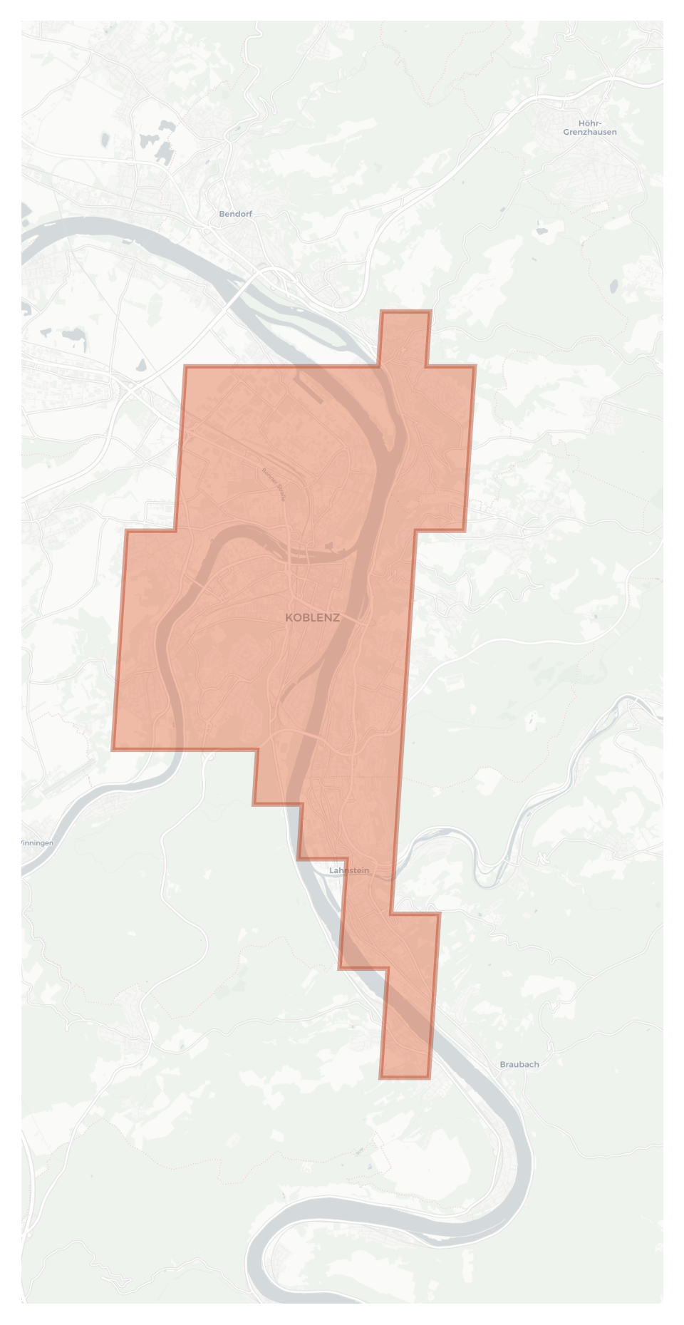 Koblenz geographic map