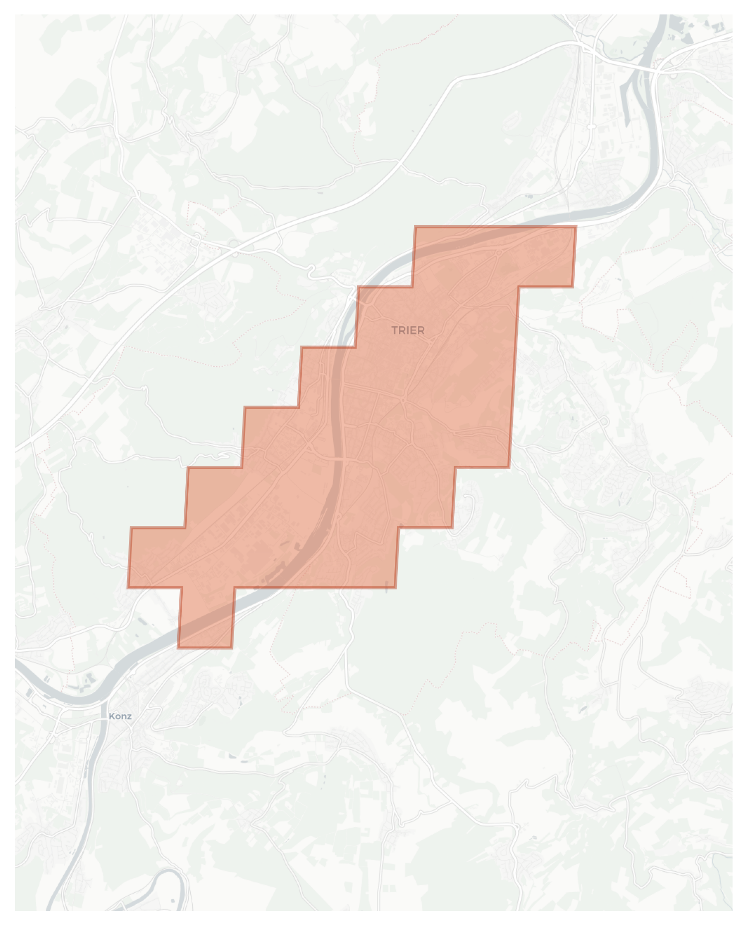 Trier geographic map