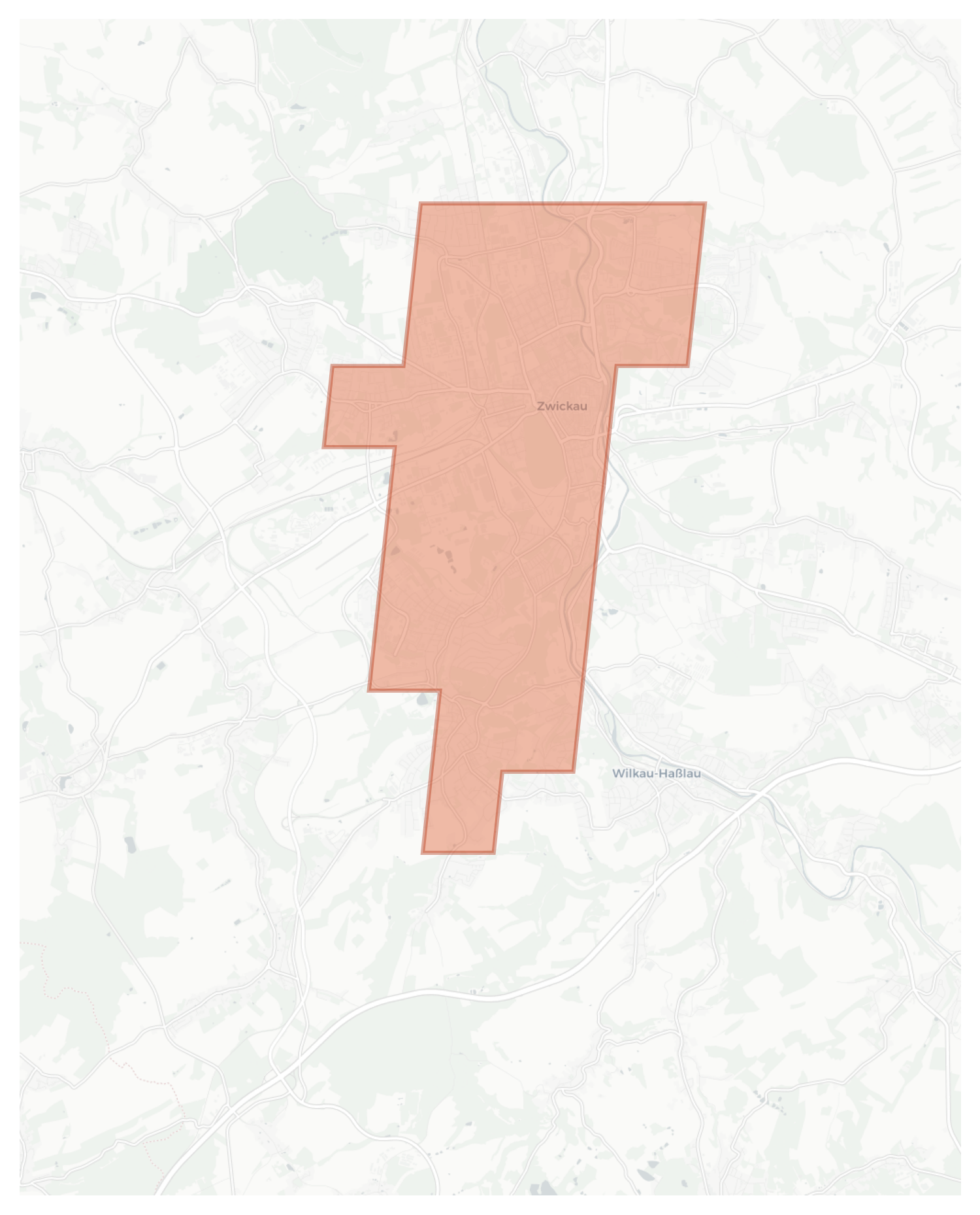 Zwickau geographic map