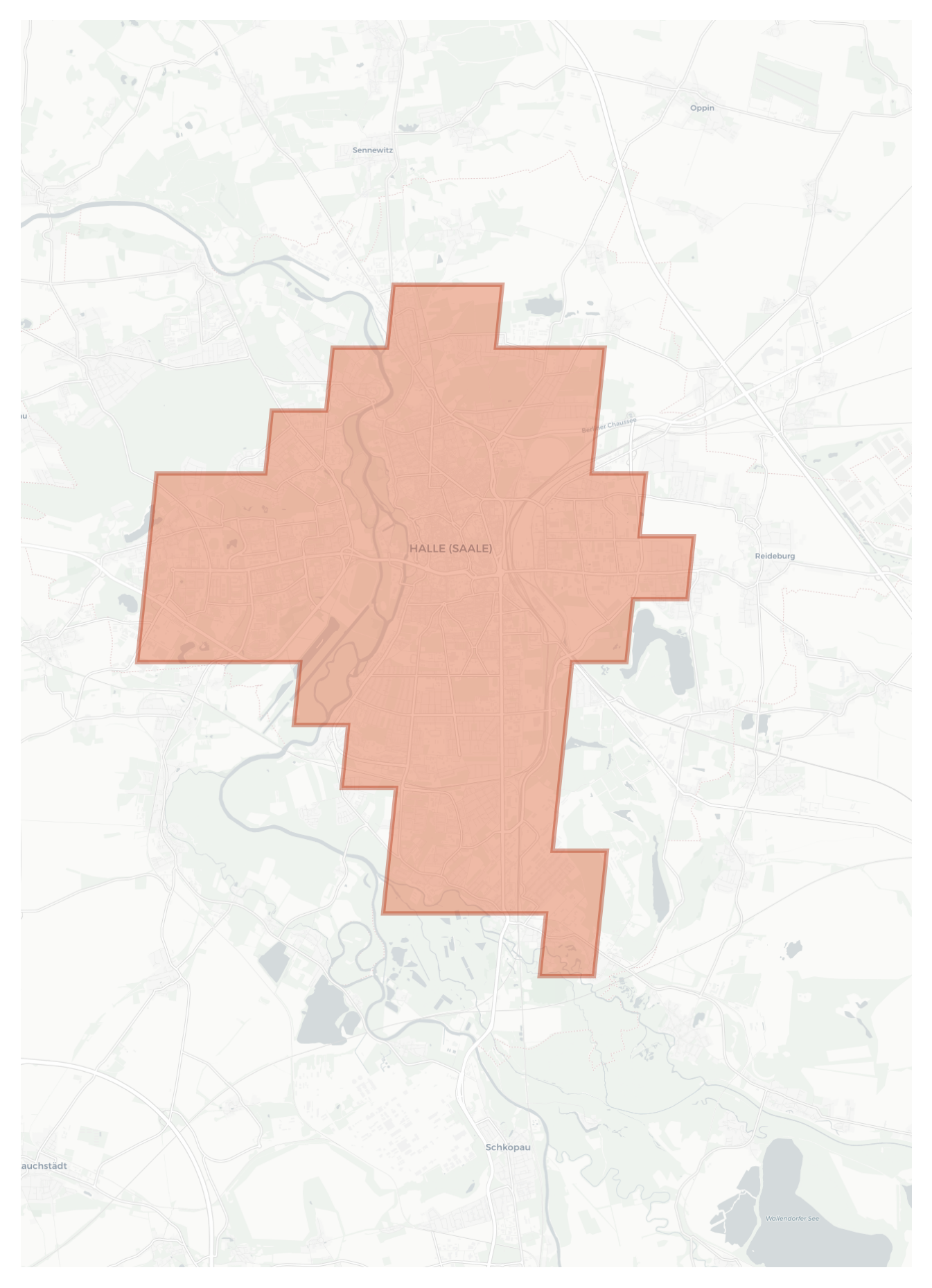 Halle (Saale) geographic map