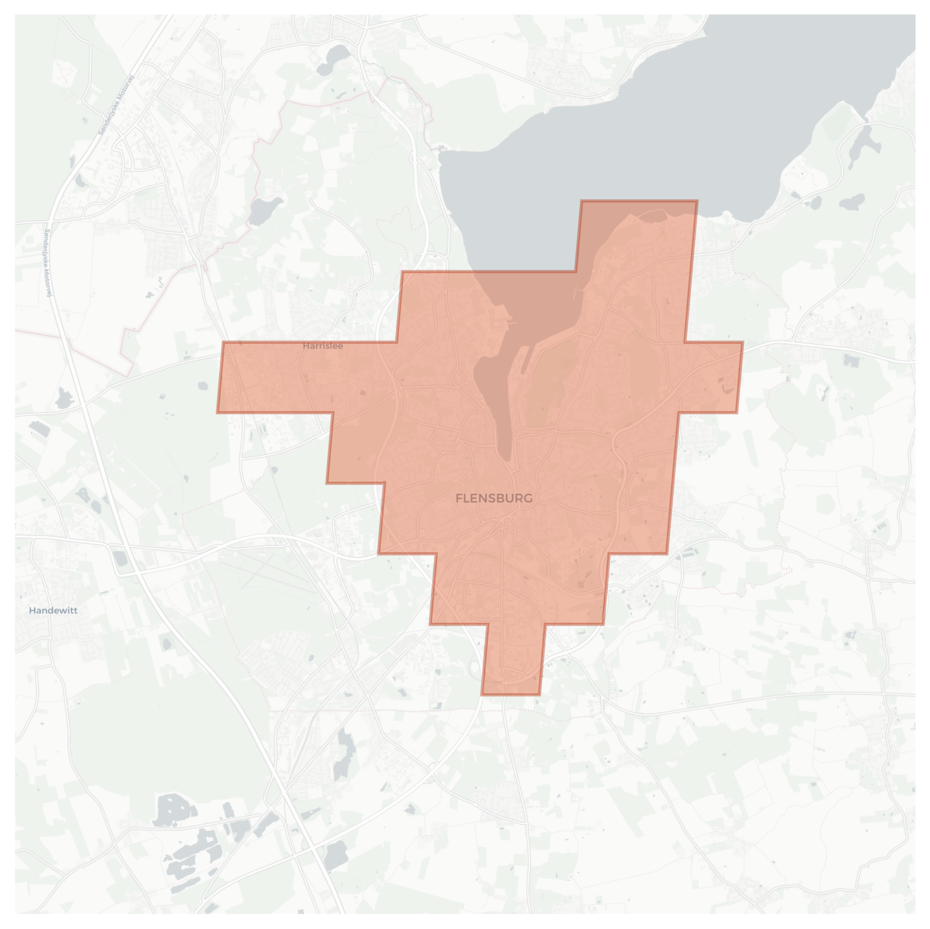 Flensburg geographic map