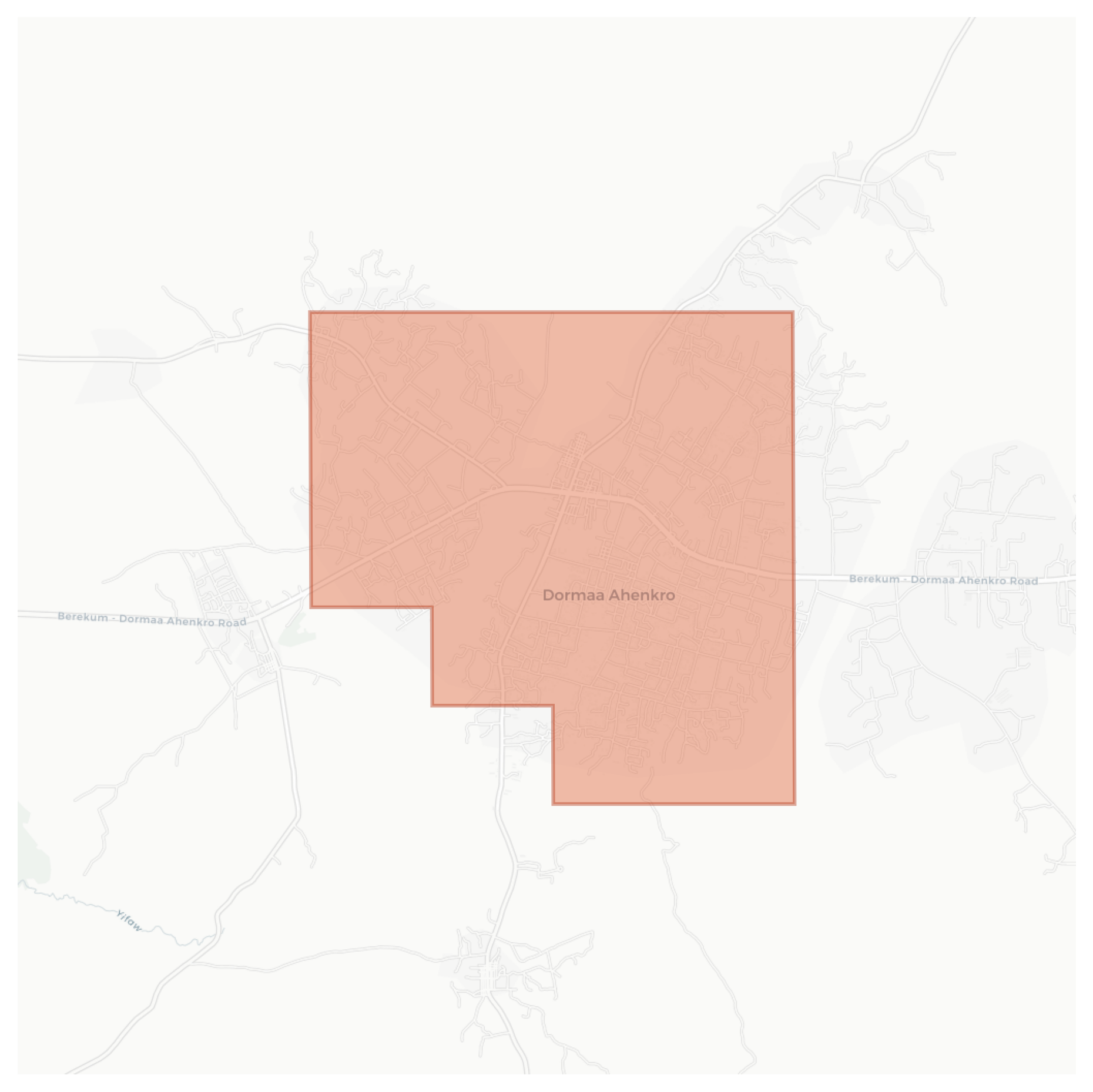 Dormaa Ahenkro geographic map