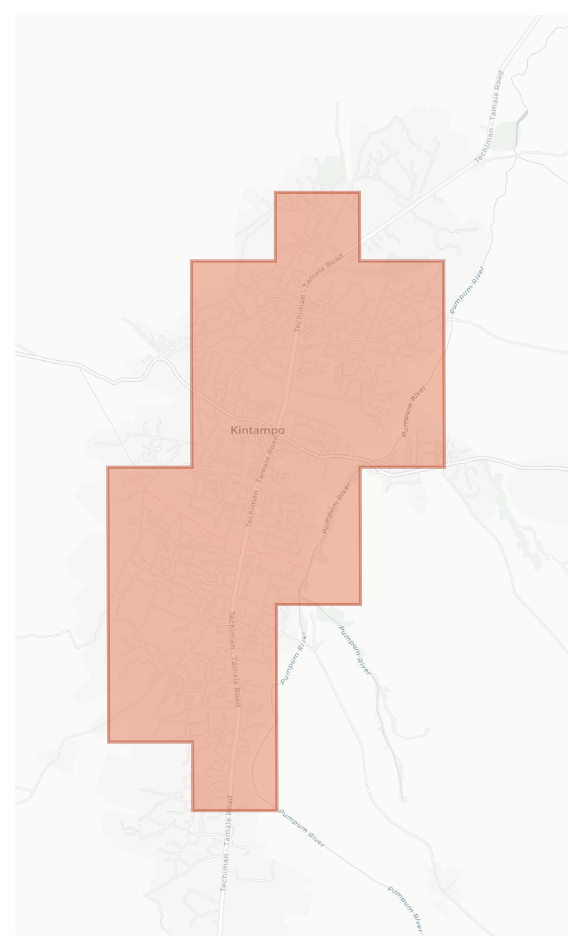 Kintampo geographic map