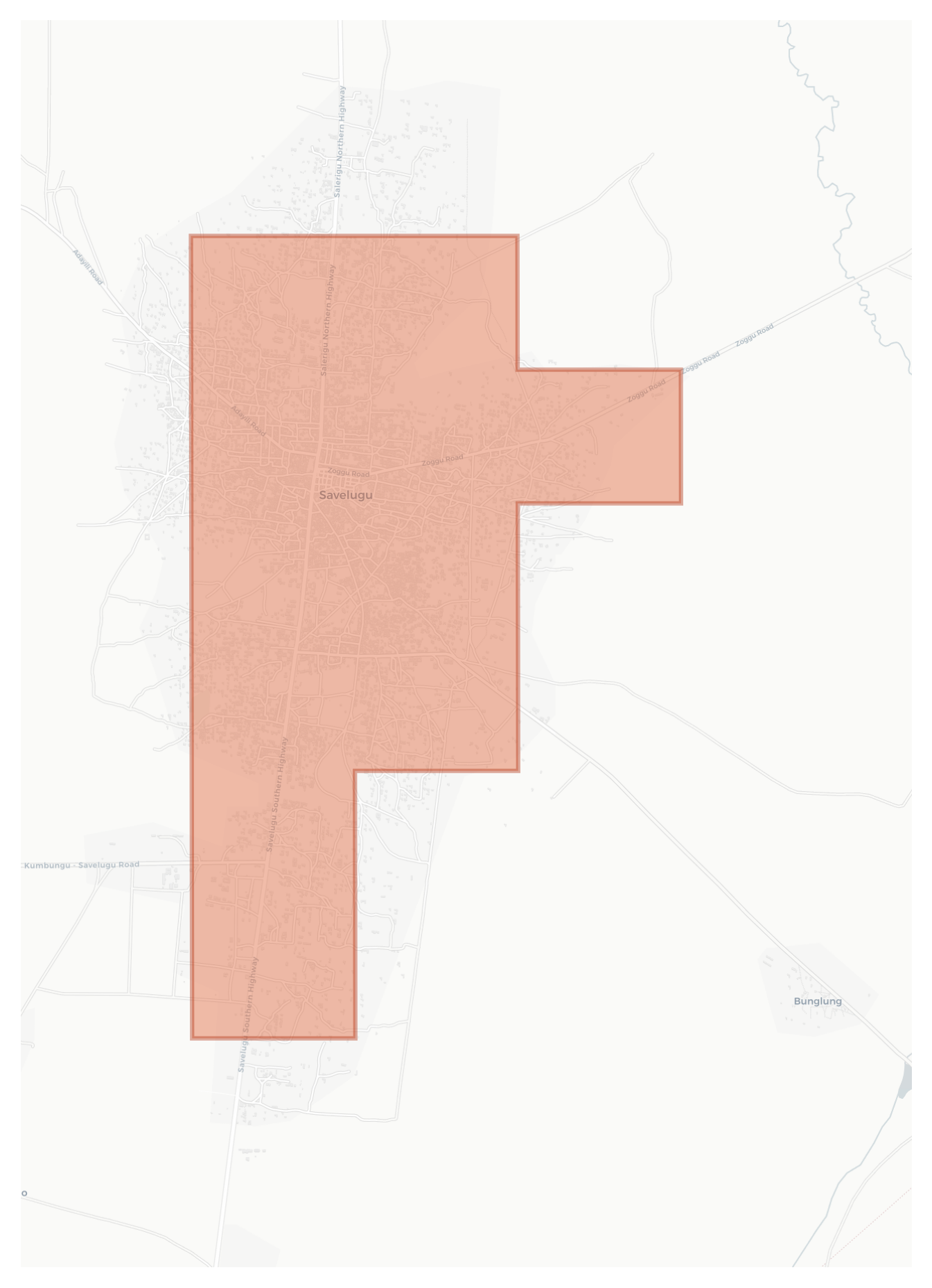 Savelugu geographic map