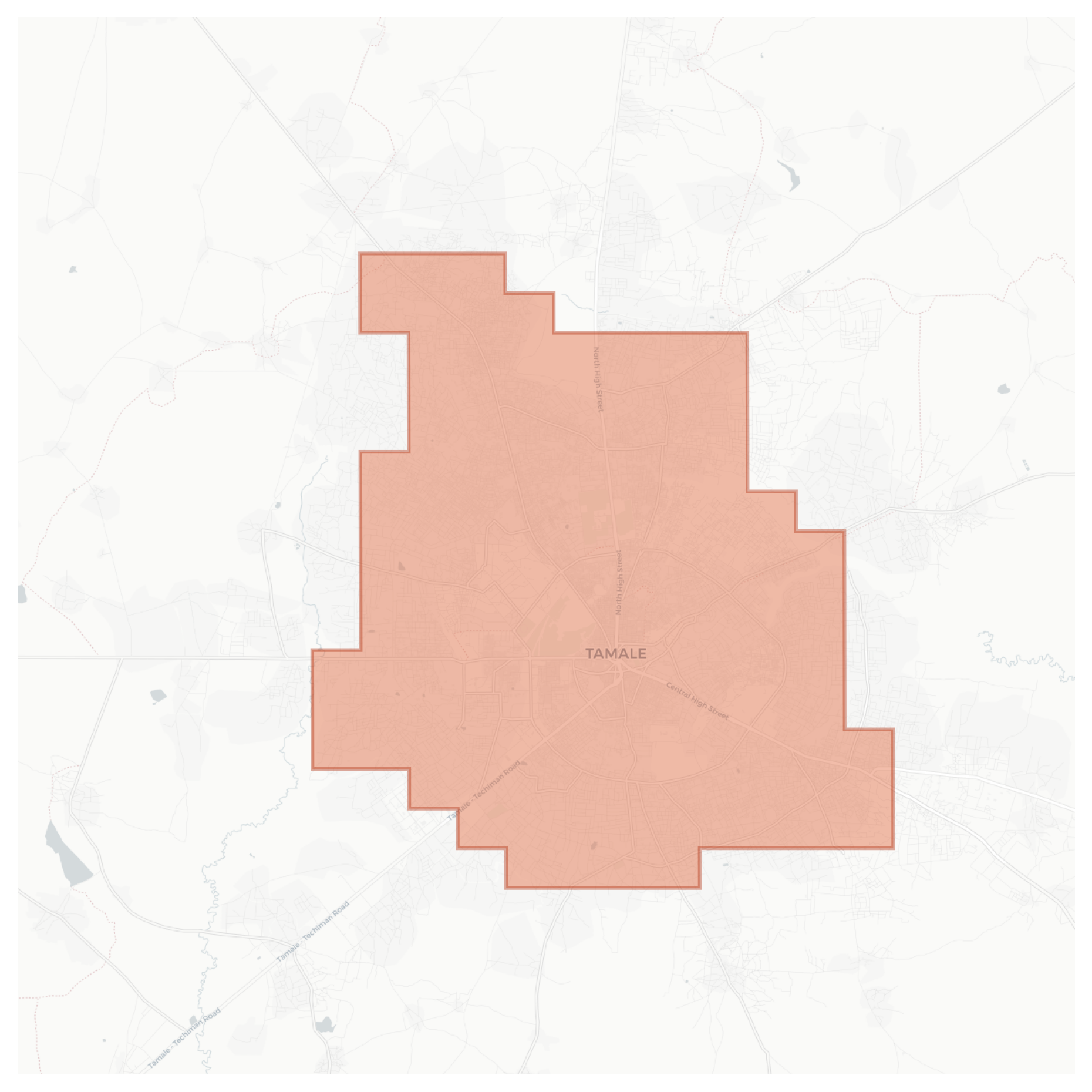 Tamale geographic map