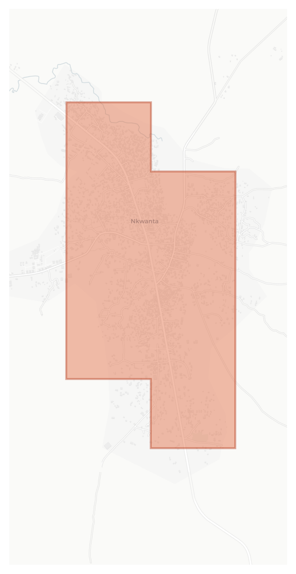 Nkwanta geographic map
