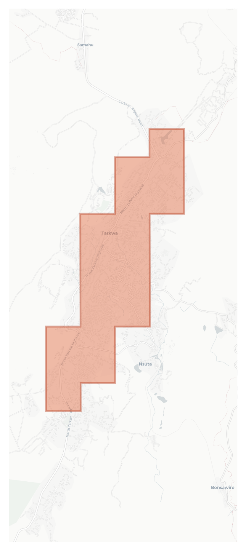 Tarkwa geographic map
