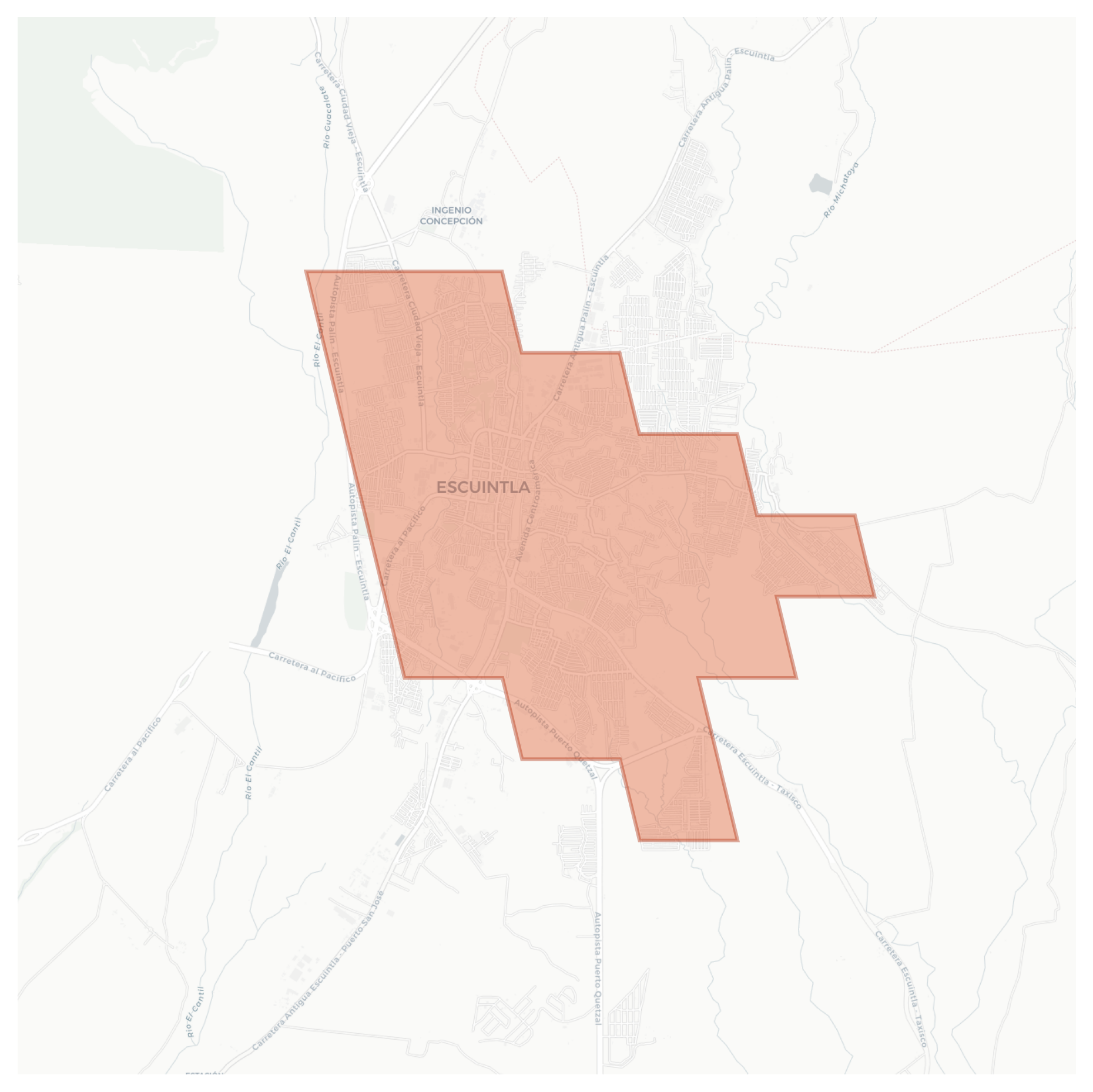 Escuintla geographic map