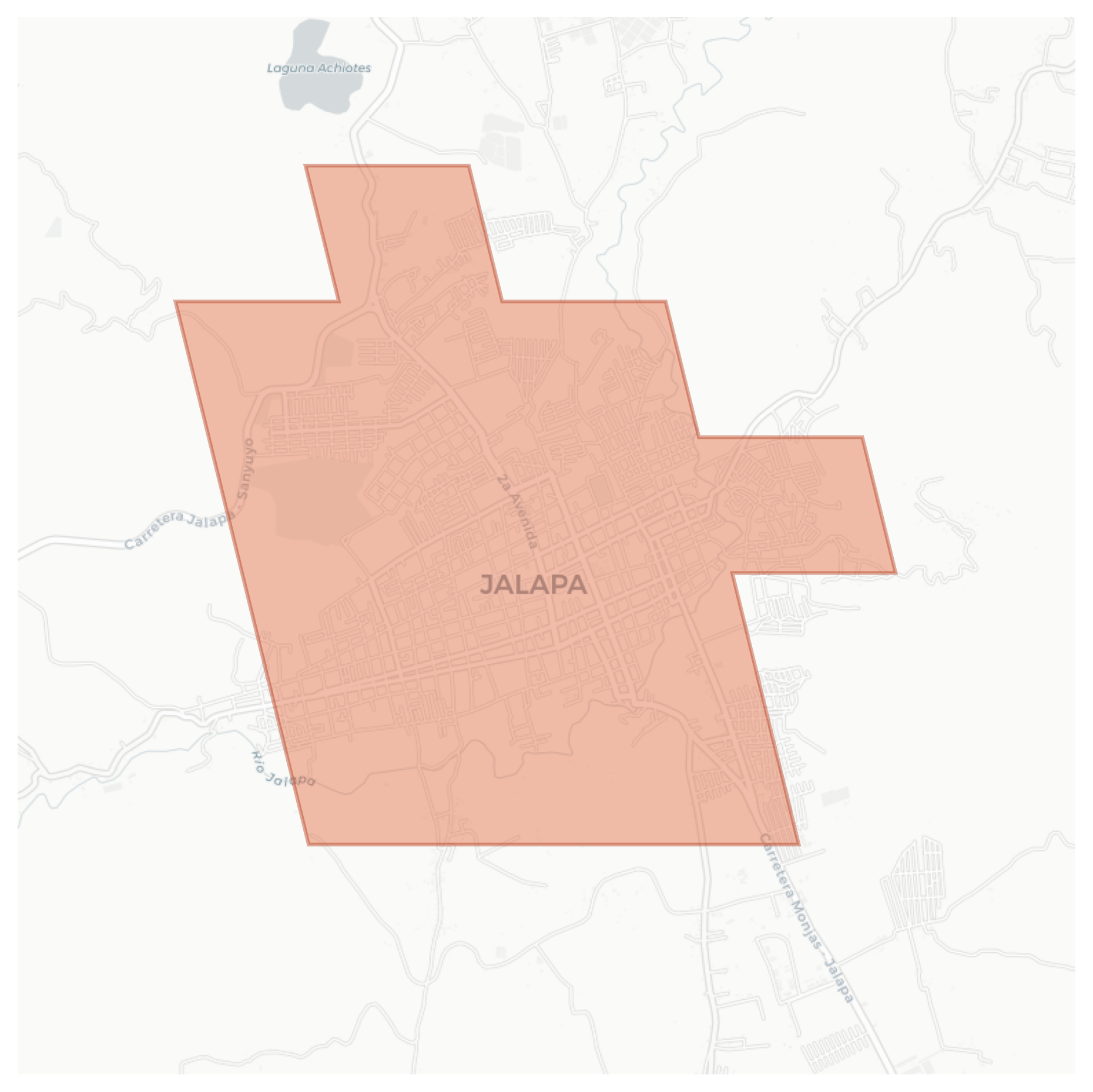 Jalapa geographic map