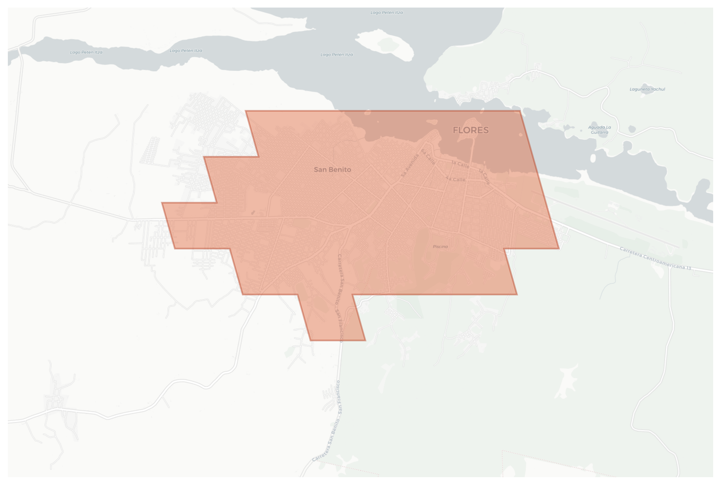 Flores geographic map