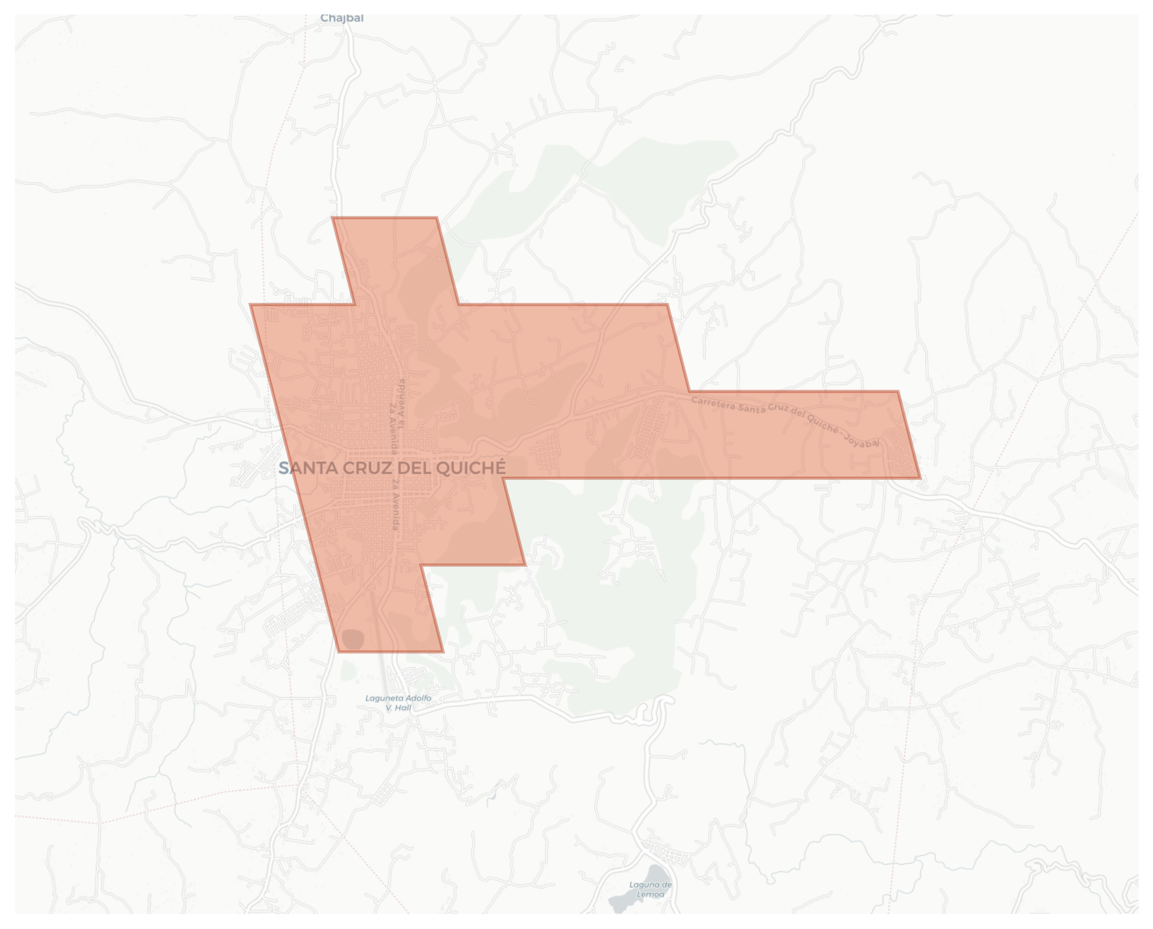 Santa Cruz del Quiché geographic map