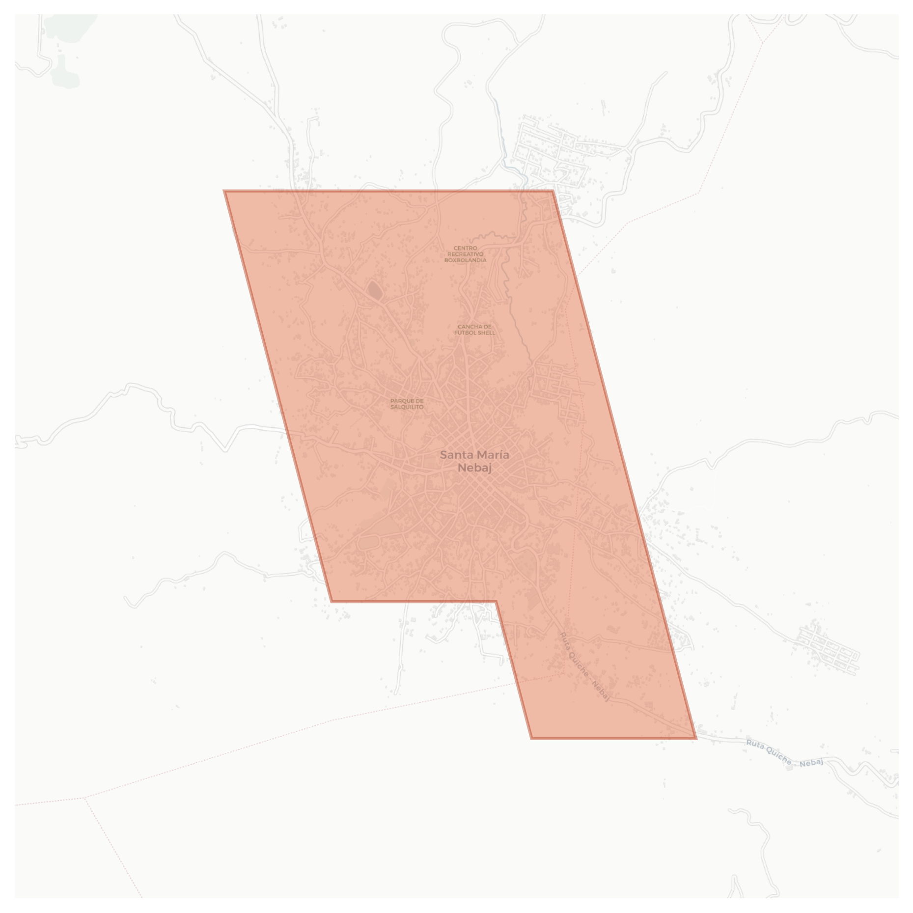 Santa María Nebaj geographic map