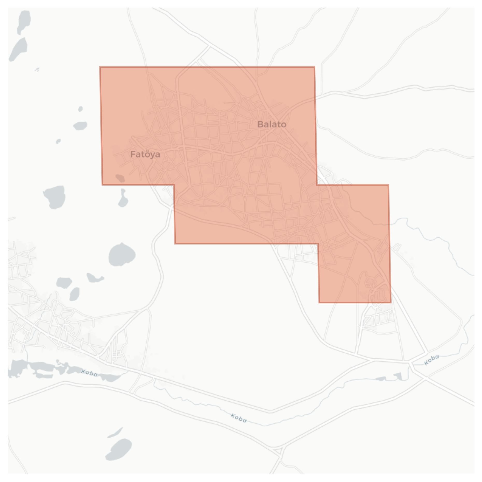Balato geographic map
