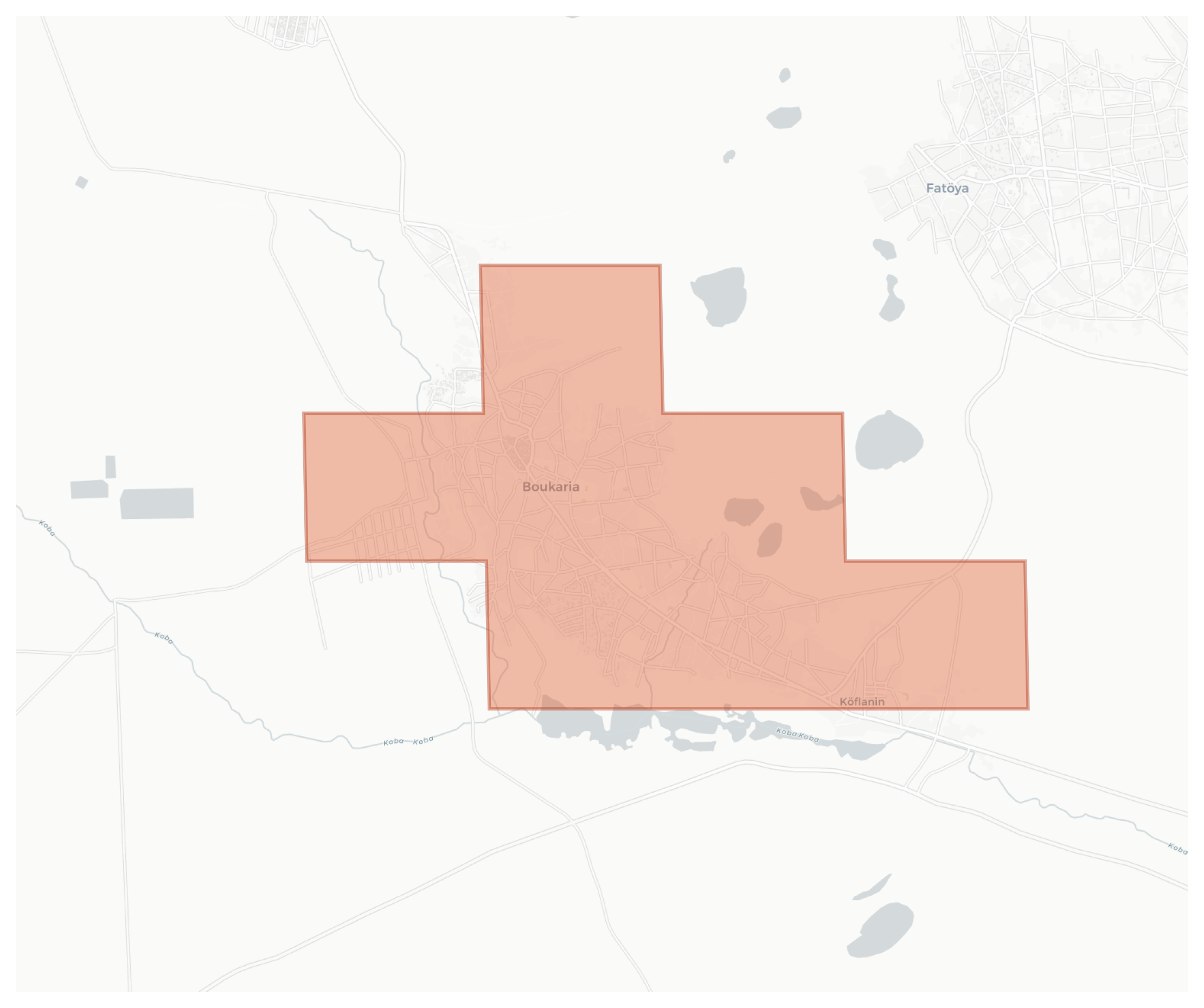 Boukaria geographic map