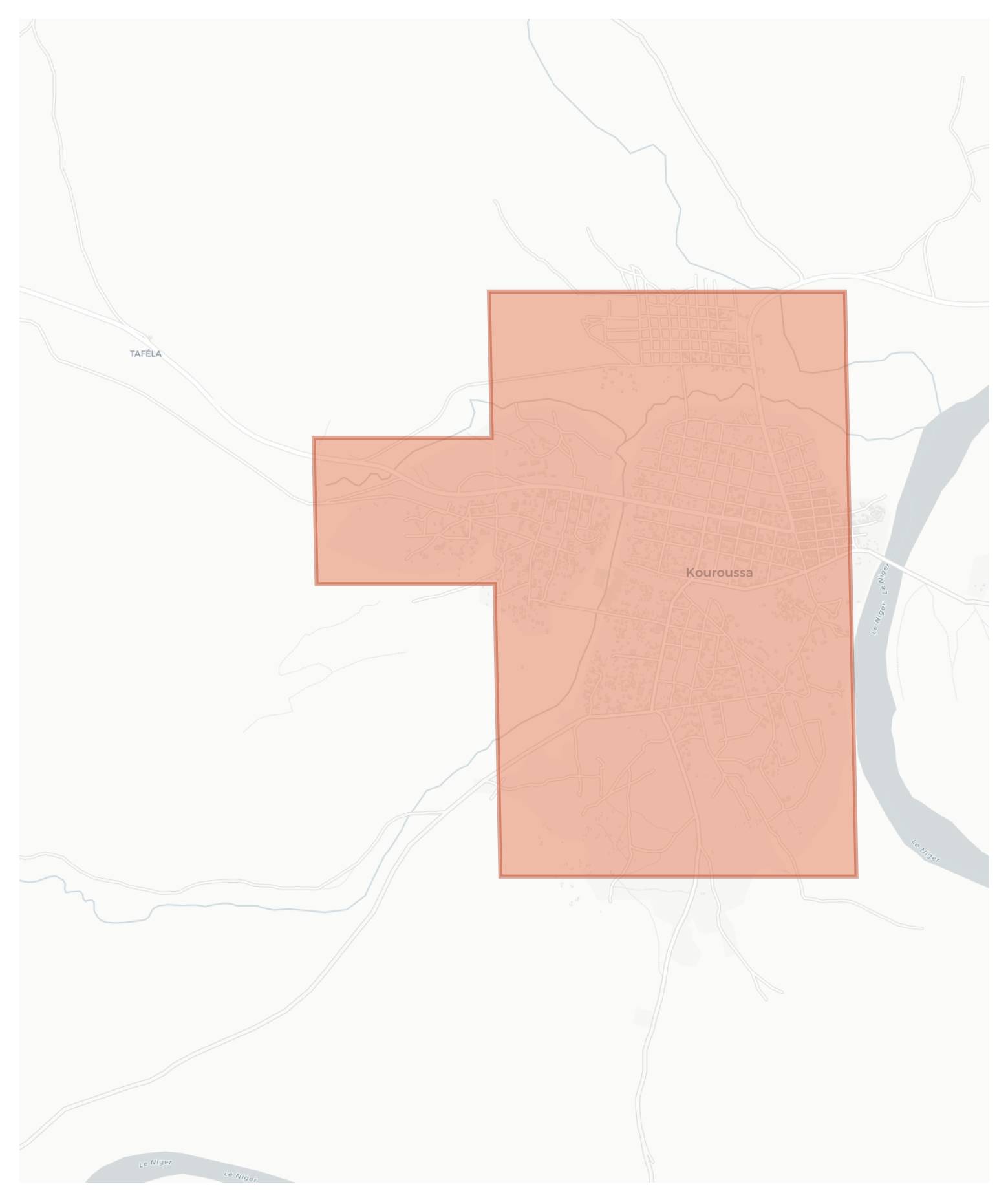 Kouroussa geographic map